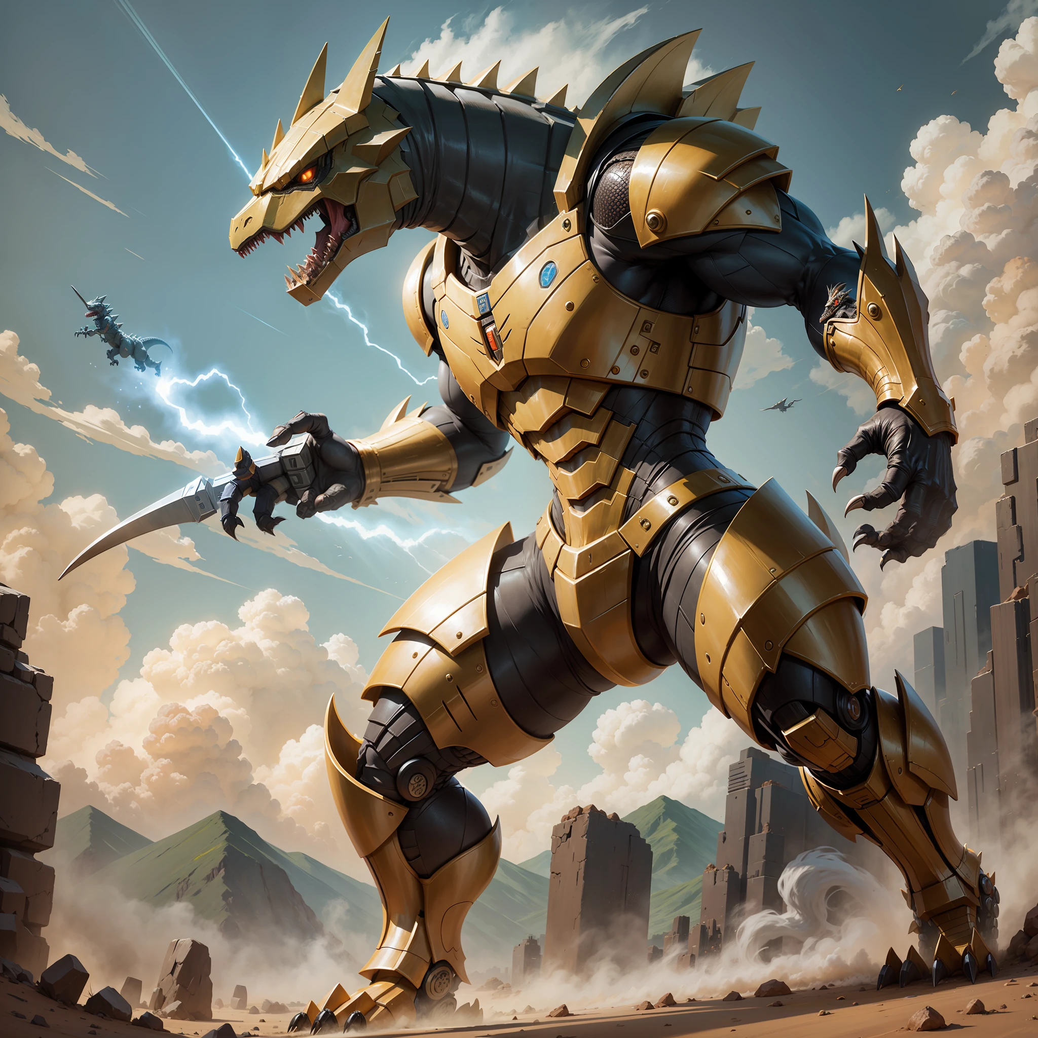 Full-body Dinobot