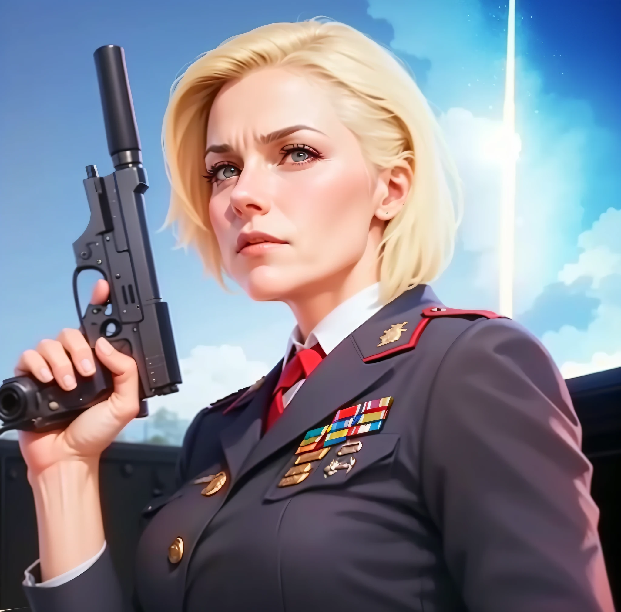 more realistic usa woman general which was control specialweapons and on usa army 4k realistic --auto --s2
