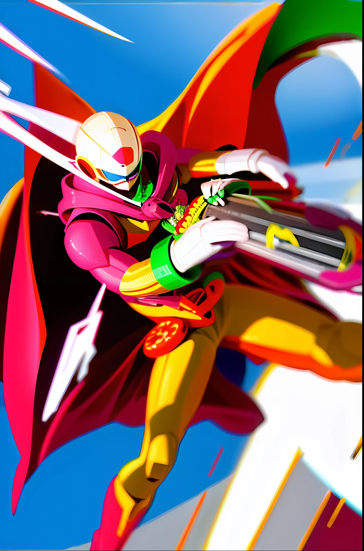 Super hero who carries a candy and has super speed