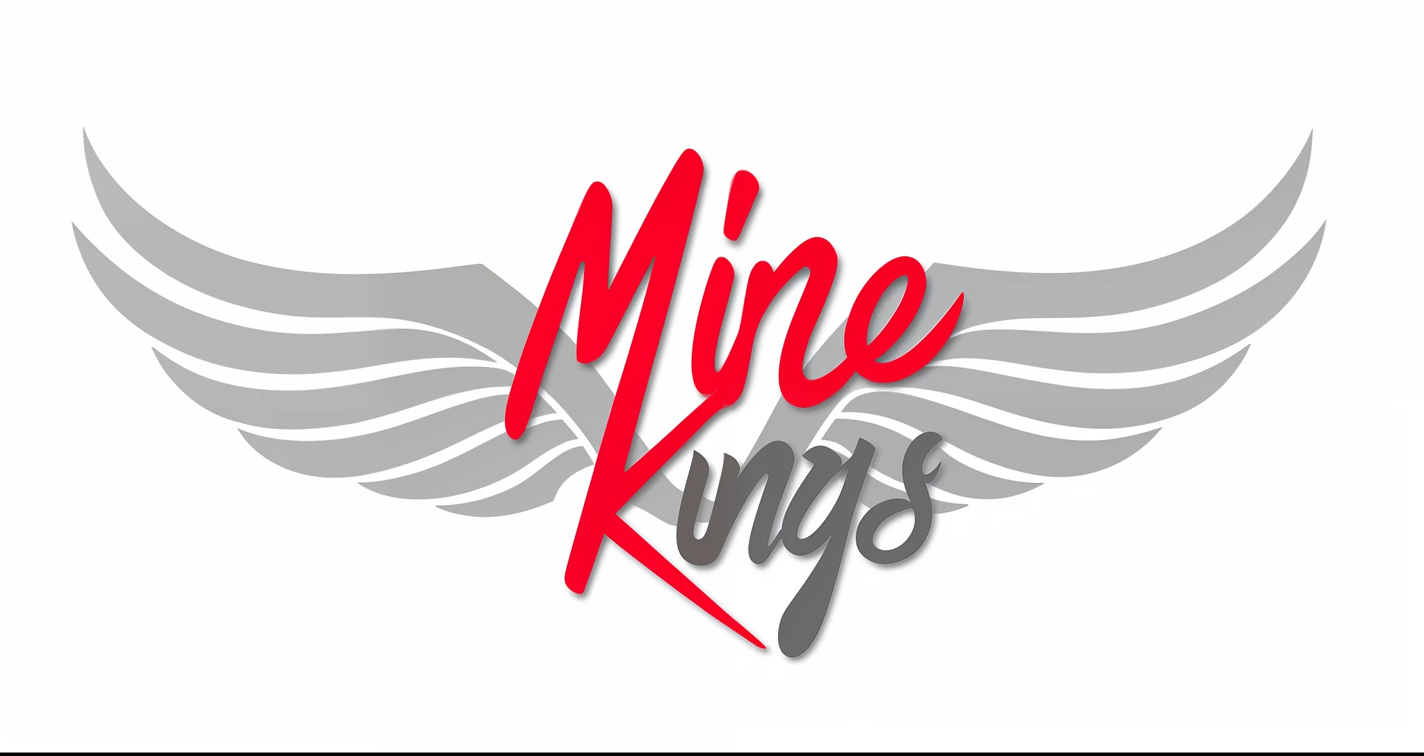 the logo for mine kings, mines, by Mirko Rački, mine kings, metal wings, header with logo, mecha wings, mine, wings, red wings, kilbourne kellogg miner, mining, mike mignogna, mk ninja, 2 wings, inspired by Mirko Rački, unique logo, logo, logo, official art