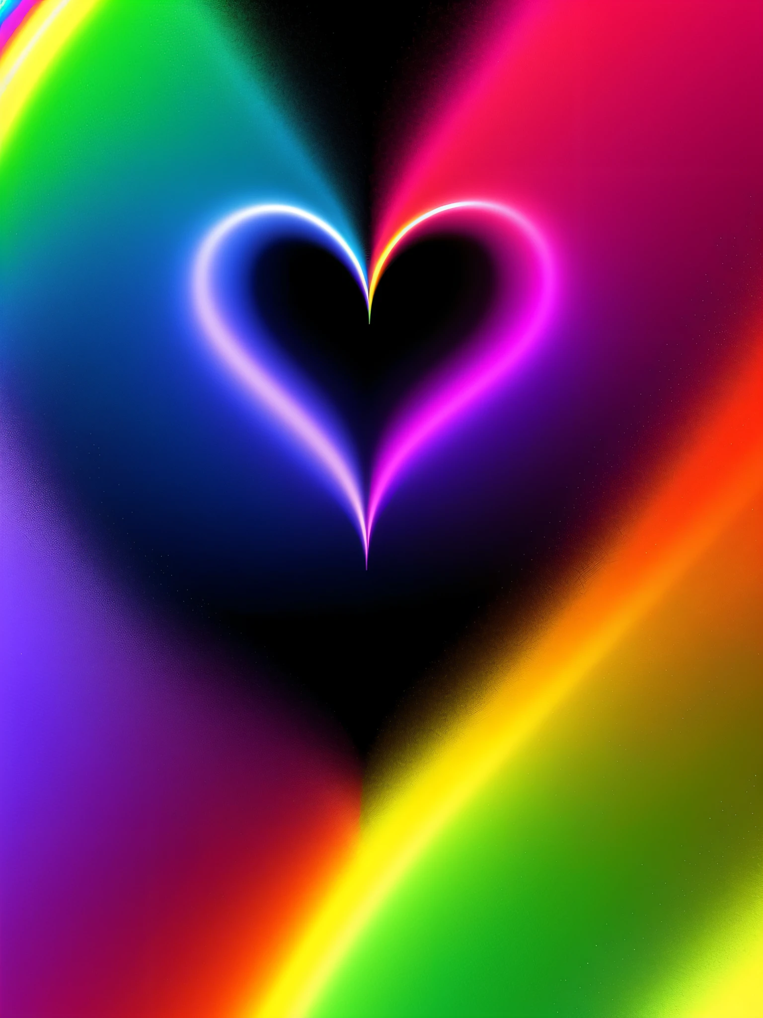 a close up of a heart shaped rainbow colored background with a black background, multicolored vector art, vibrant & colorful background, many colors in the background, colorful and vibrant, bright vibrant colors, bright colorful colors, colorful image, colorfully background, vibrant colourful background, bright psychedelic colors, radiant vibrant colors, colorful hd picure, background colorful, very vibrant colors