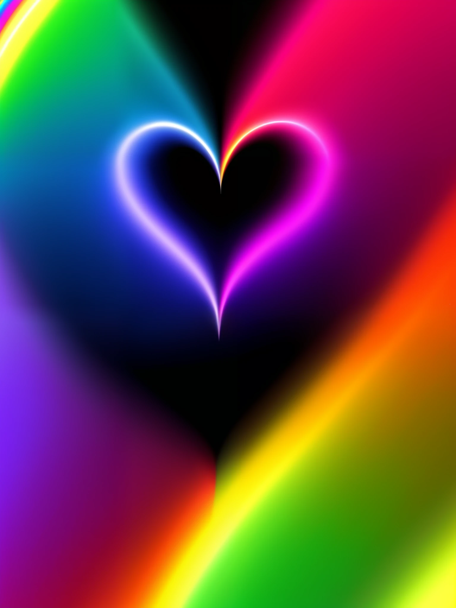 a close up of a heart shaped rainbow colored background with a black background, multicolored vector art, vibrant & colorful background, many colors in the background, colorful and vibrant, bright vibrant colors, bright colorful colors, colorful image, colorfully background, vibrant colourful background, bright psychedelic colors, radiant vibrant colors, colorful hd picure, background colorful, very vibrant colors