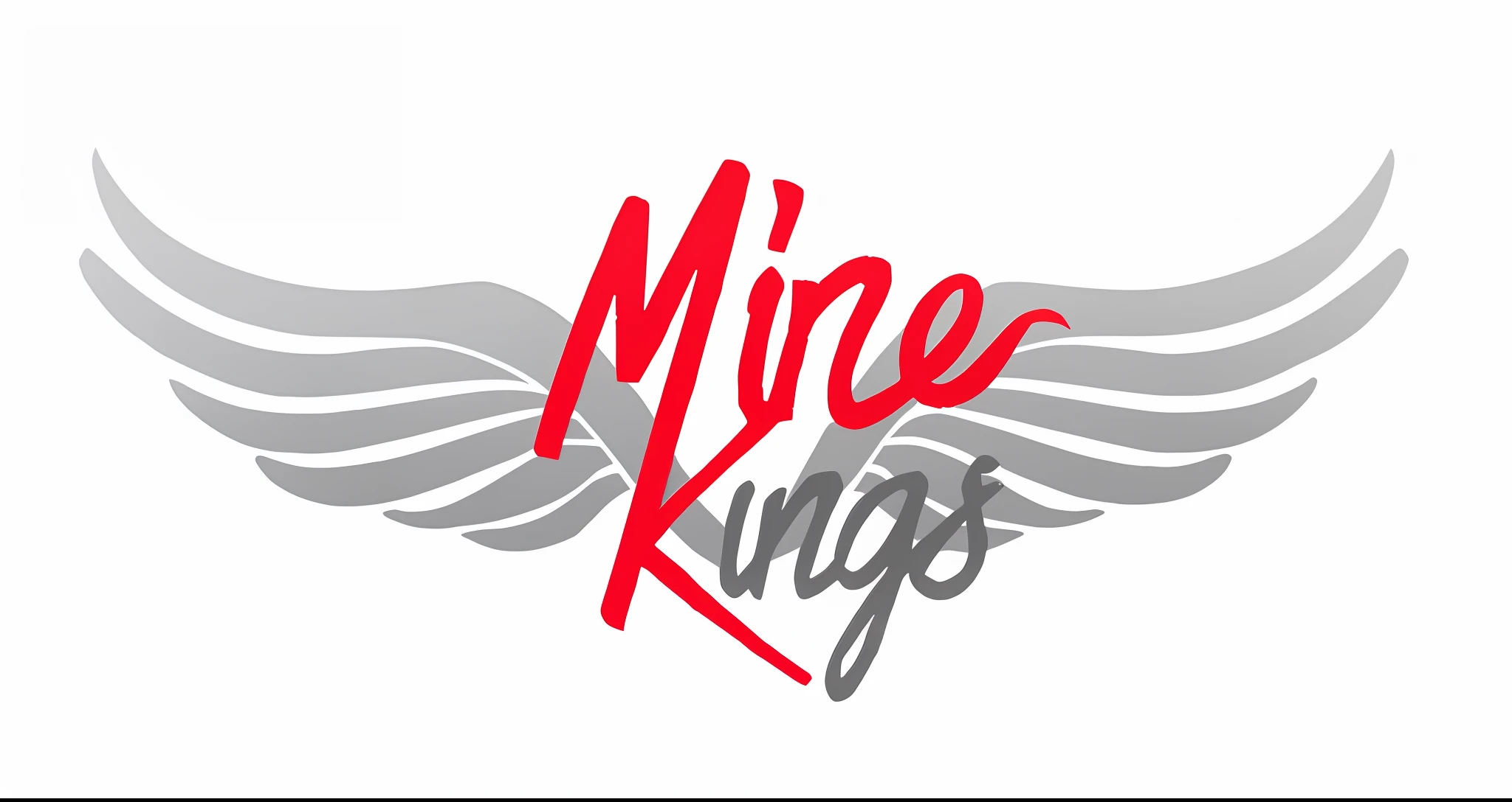 the logo for mine kings, mines, by Mirko Rački, mine kings, metal wings, header with logo, mecha wings, mine, wings, red wings, kilbourne kellogg miner, mining, mike mignogna, mk ninja, 2 wings, inspired by Mirko Rački, unique logo, logo, logo, official art