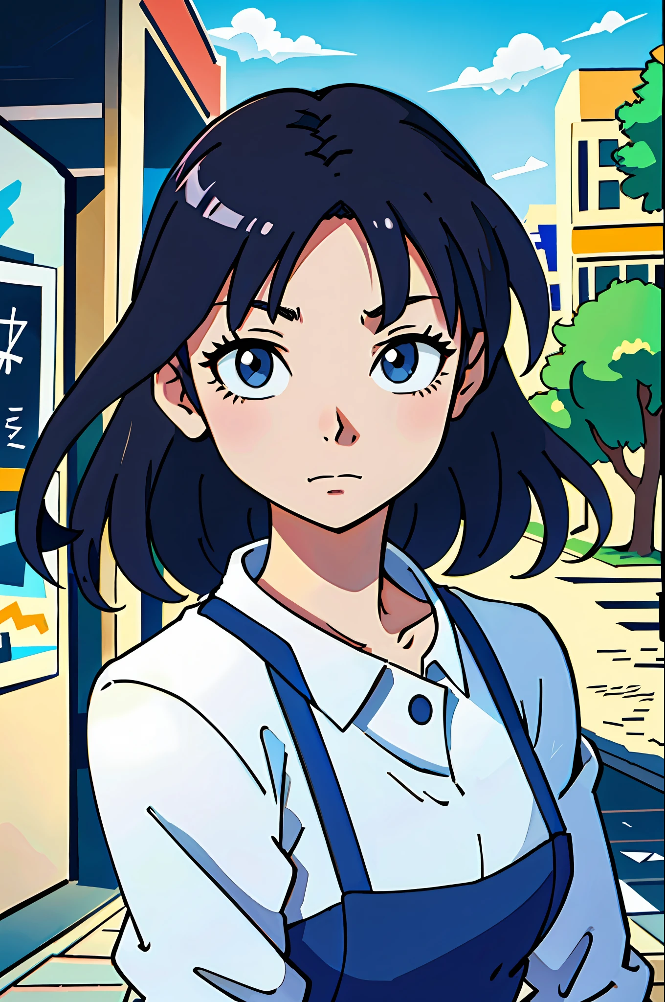 (best-quality:0.8),
(best-quality:0.8), perfect anime illustration, extreme closeup portrait of a pretty woman walking through the city