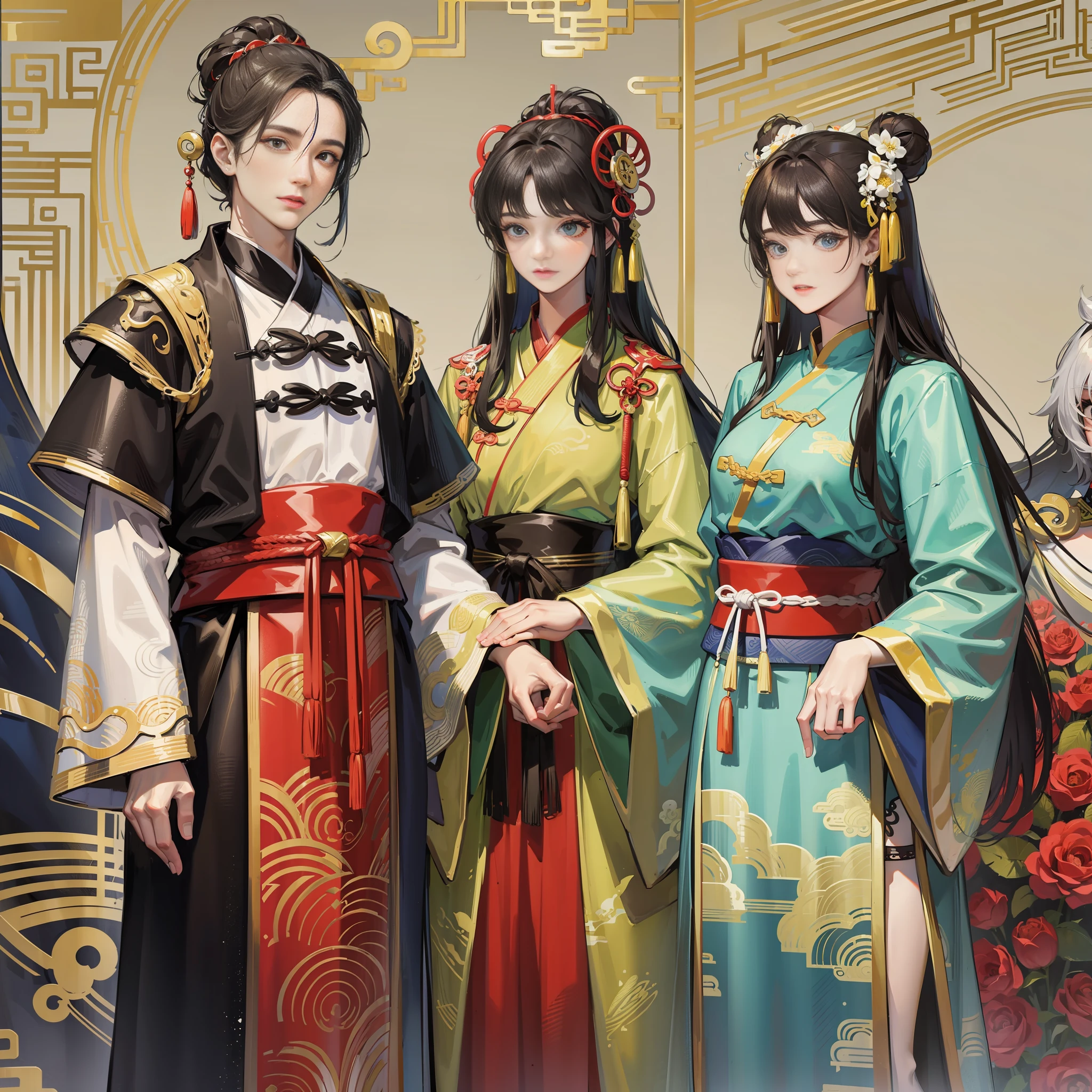 (Three people) Two emperors and a big Han, ancient China