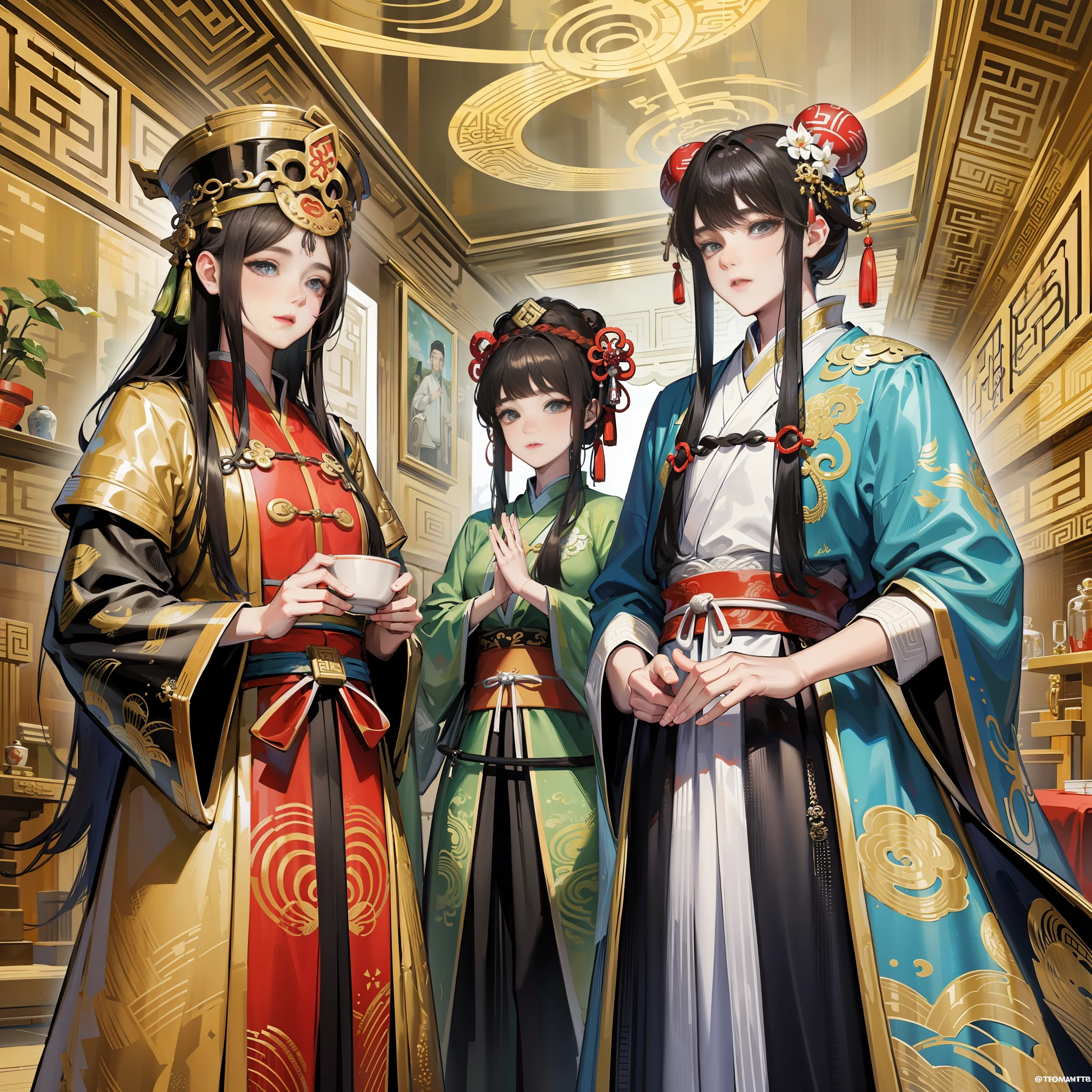 (Three people) Two emperors and a big Han, ancient China