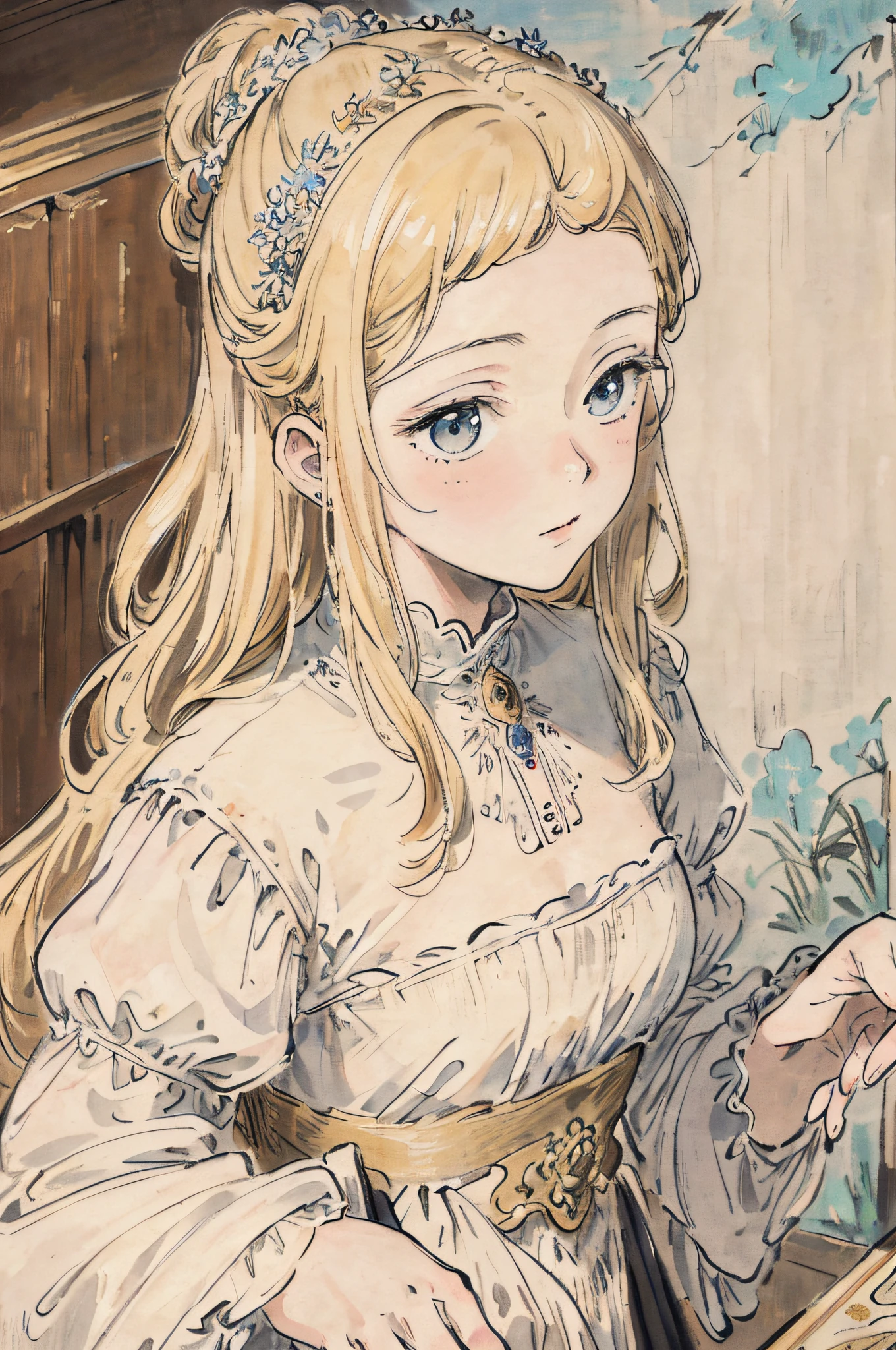 masterpiece, best quality, an extremely delicate and beautiful girl,an extremely delicate and beautiful, world masterpiece theater, ultra-detailed, highly detailed, best quality, blonde hair, highres, extremely detailed,1girl, best quality, illustration, looking at viewer, impasto, canvas, oil painting, realistic, realist ,real,