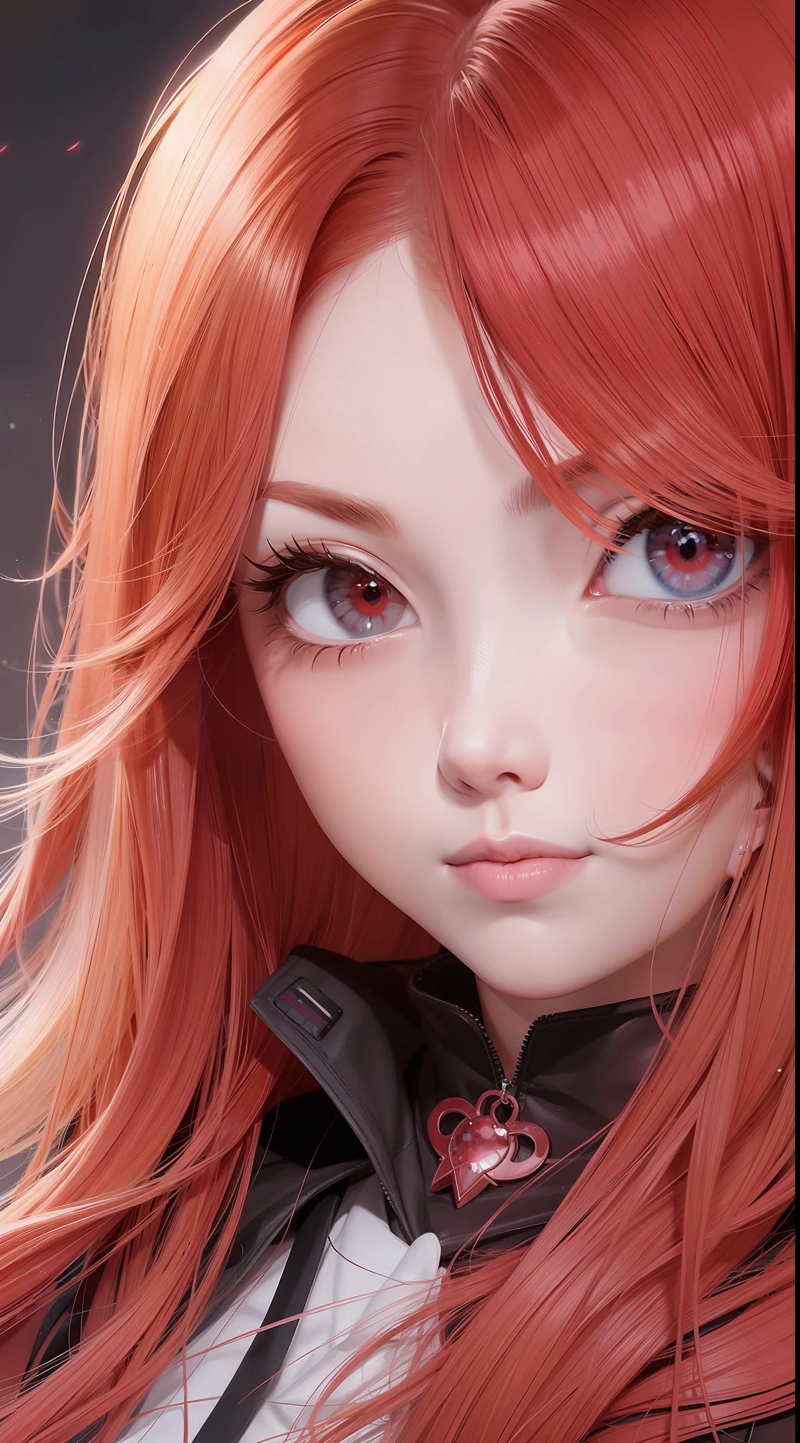 "Awesome anime face portrait of a red-haired girl, perfect anime digital art, female anime beauty - self portrait - s2."