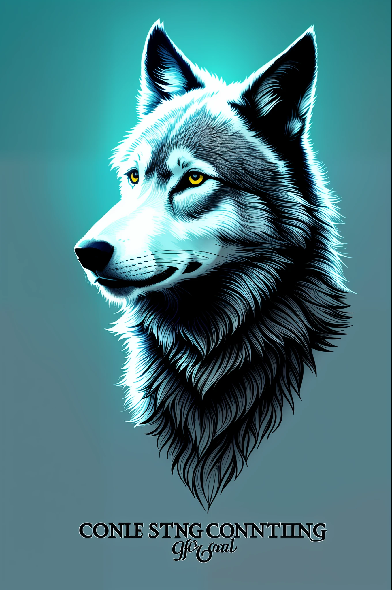 logo for consulting with the figure of the wolf