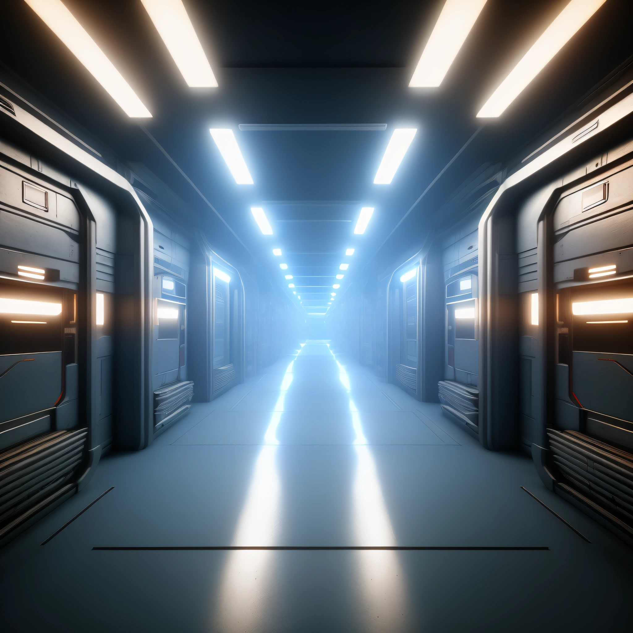 photorealistic, 8k, volumetric light (ColonyCorridor:1)