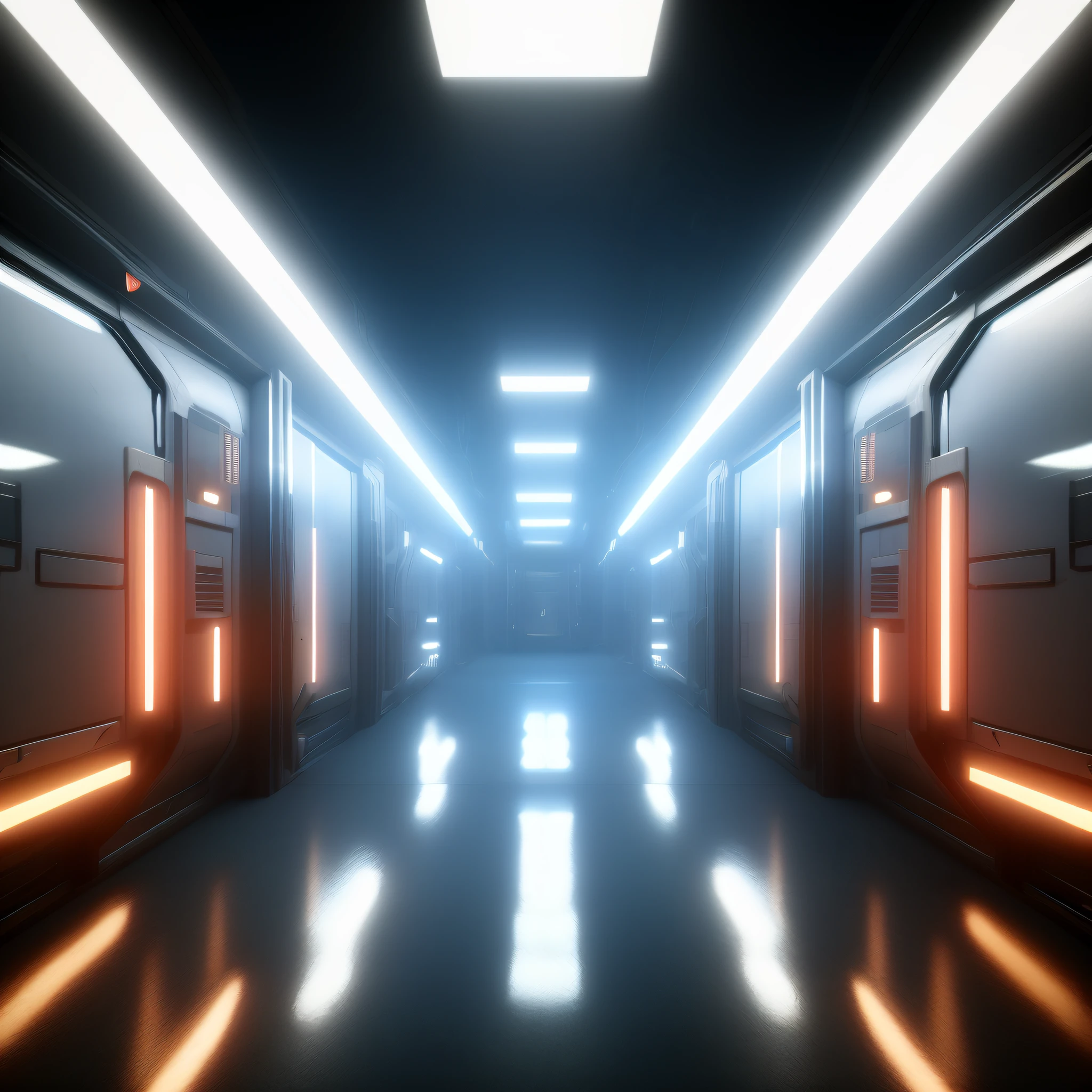 photorealistic, 8k, volumetric light (ColonyCorridor:1)