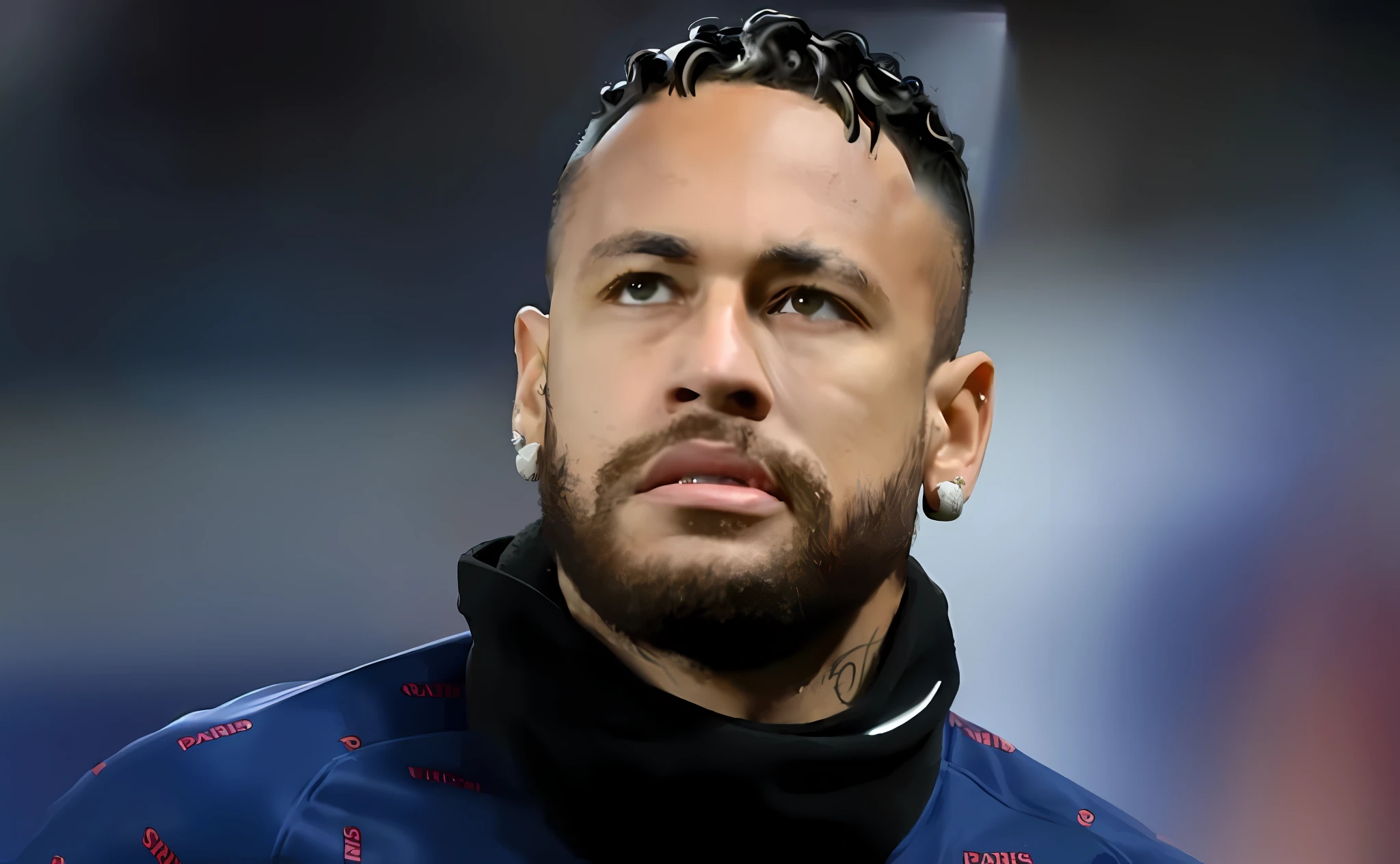 (best quality, masterpiece), hair style "Ronaldo Phenomenon" in the World Cup, an impressive and spectacular hairstyle, a powerful and elegant appearance, contrasting black background, diffuse light effect.
