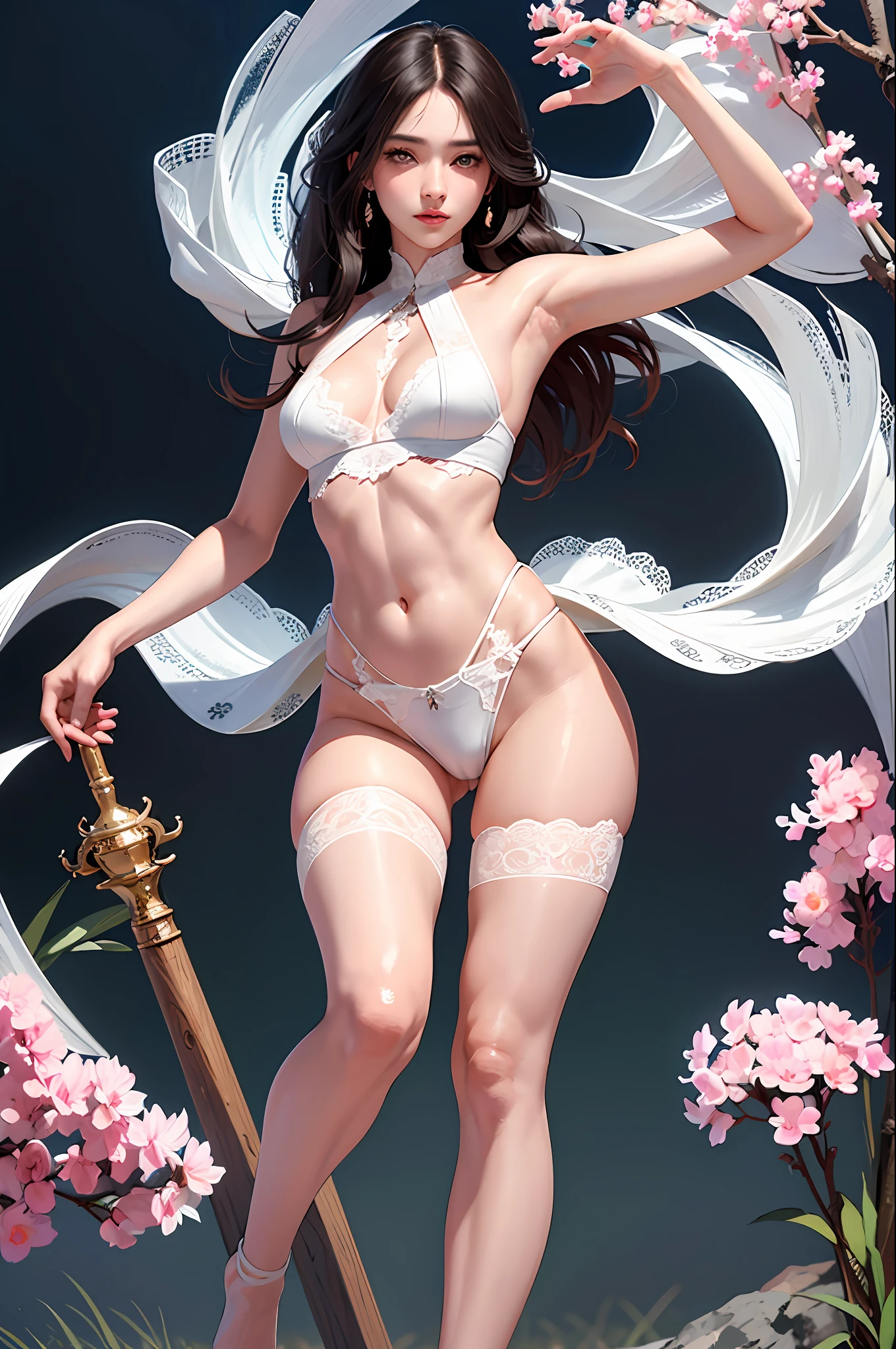 (Ultra Real), (Illustration), (High Resolution), (8K), (Very Detailed), (Best Illustration), (Beautiful Detailed Eyes), (Best Quality), (Ultra Detail), (Masterpiece), (Wallpaper), (Detailed Face), Solo 1 Girl, White Wavy Hair, Japan Person, Heterochromic Eyes, ,, (Ultra Real), (Illustration), (High Resolution), (8K), (Very Detailed), (Best Illustration), ( Beautiful detailed eyes), (Best quality), (Ultra detail), (Masterpiece), (Wallpaper), (Detailed face), Solo 1 girl, White wavy hair, Korean, Iris heterochromic eyes, Small moles under the eyes, (Ultra realistic), (Illustration), (High Resolution), (8K), (Very detailed), (Best Illustration), (Beautiful Detailed Eyes), (Best Quality), (Ultra Detail), (Masterpiece), (Wallpaper), (Detailed Face), solo one girl, white wavy hair, Japan person, iris heterochromic eyes, ,, long legs, tight abs, camel toes, dynamic pose,, long legs, tight abs, camel toes, dynamic pose, light lace underwear, crotch emphasis,