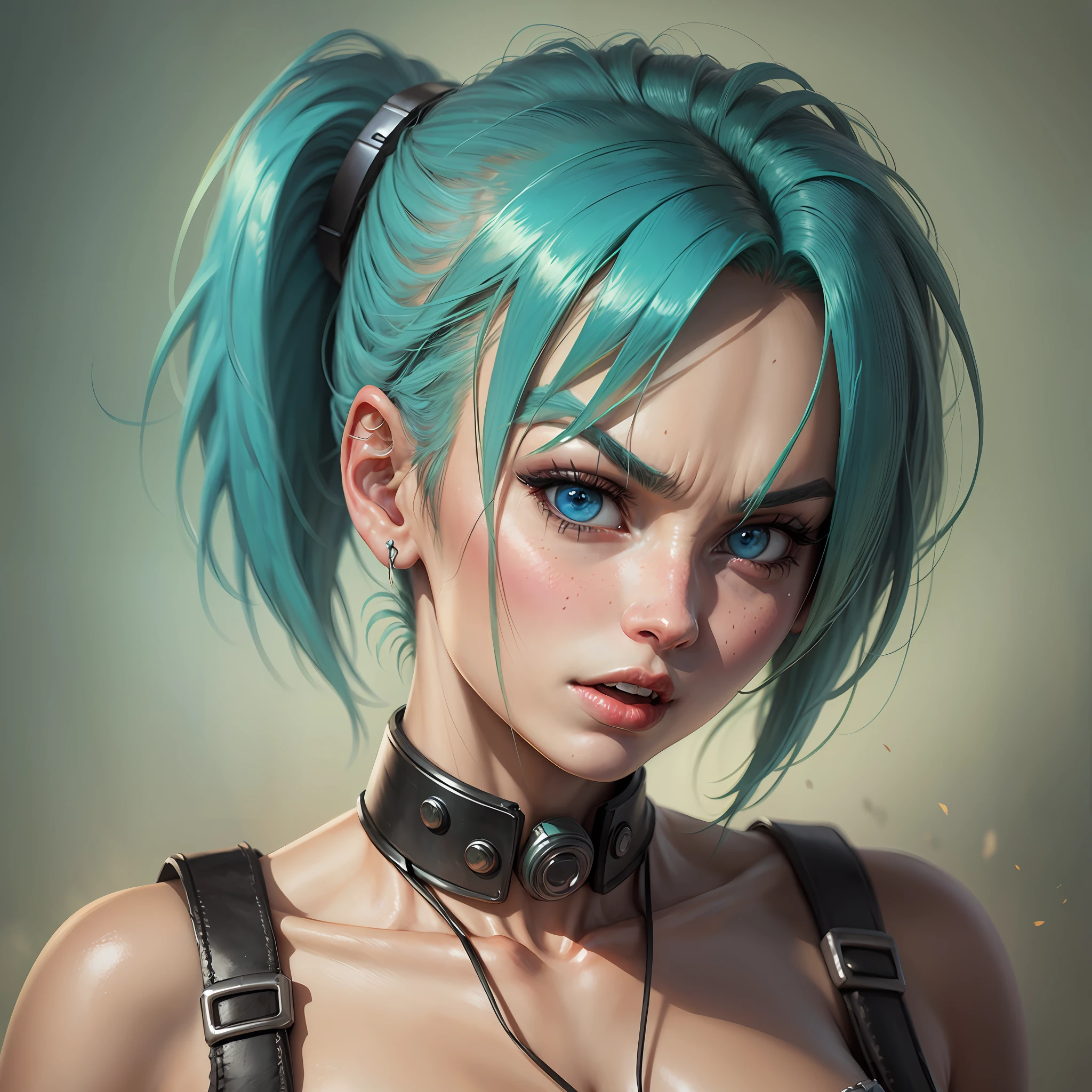 Android 18 Bulma Fusion , Realistic , 8k --auto --s2