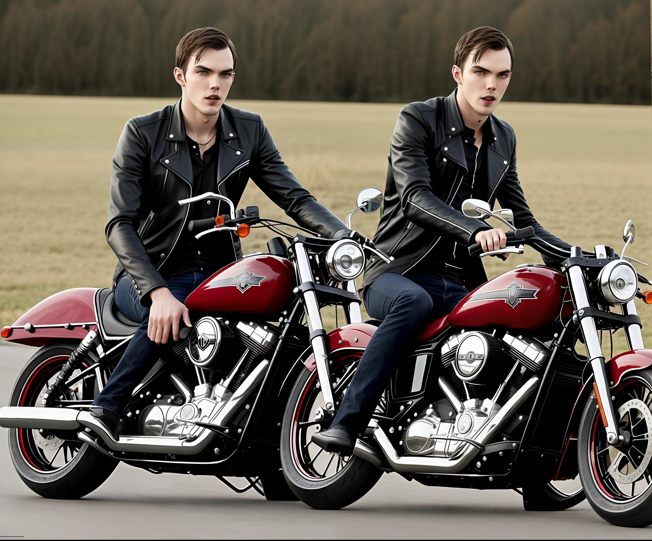 vampire Nicholas Hoult Harley Davidson