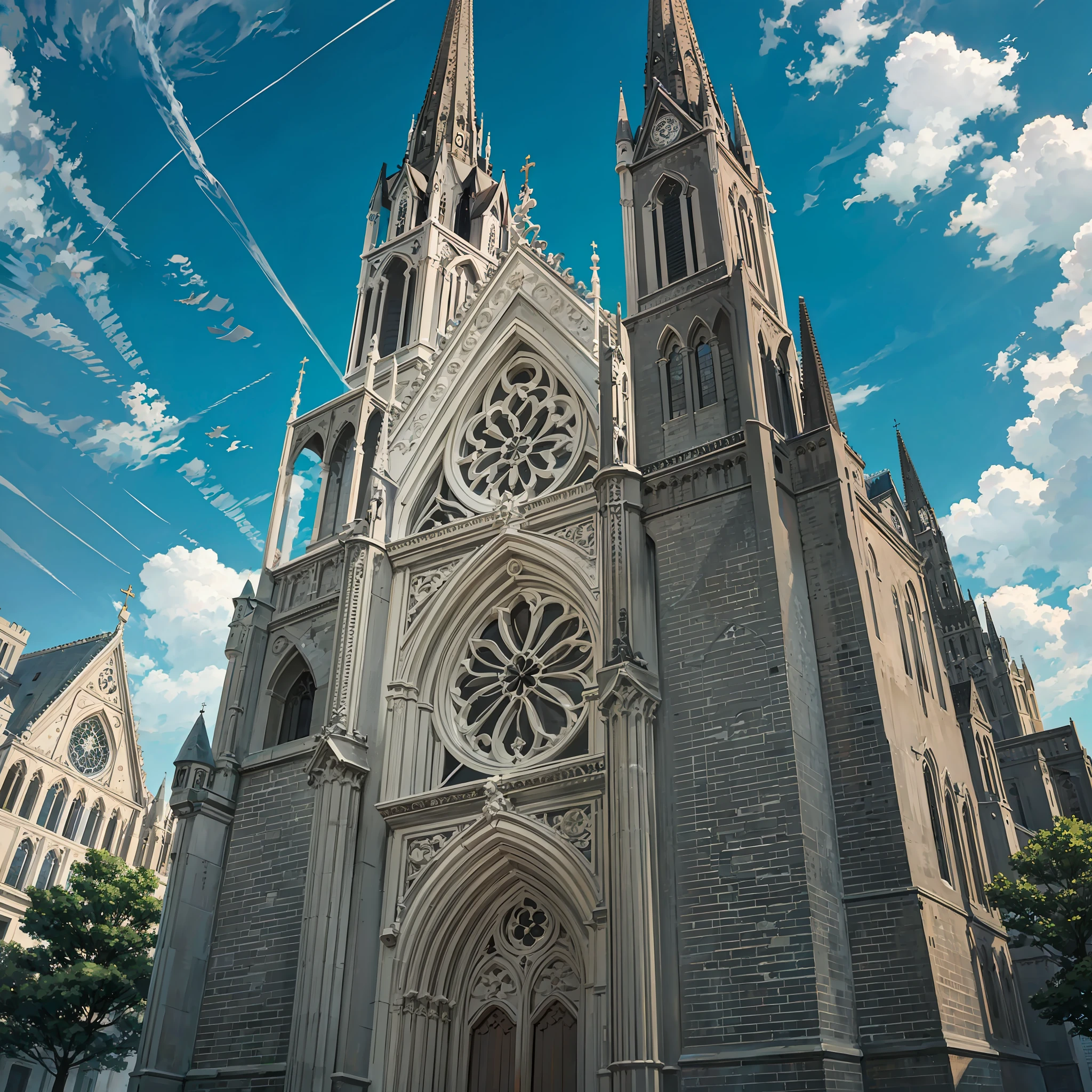 Catholic church in neo-Gothic style --auto --s2