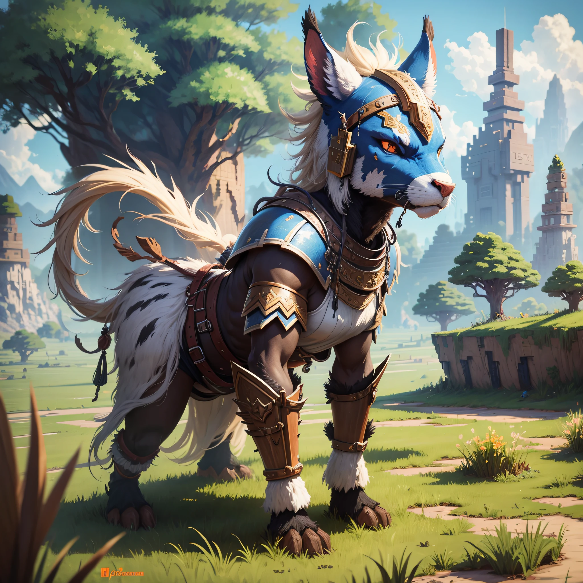 Warrior of the Plains as a minecraft png skin --auto --s2