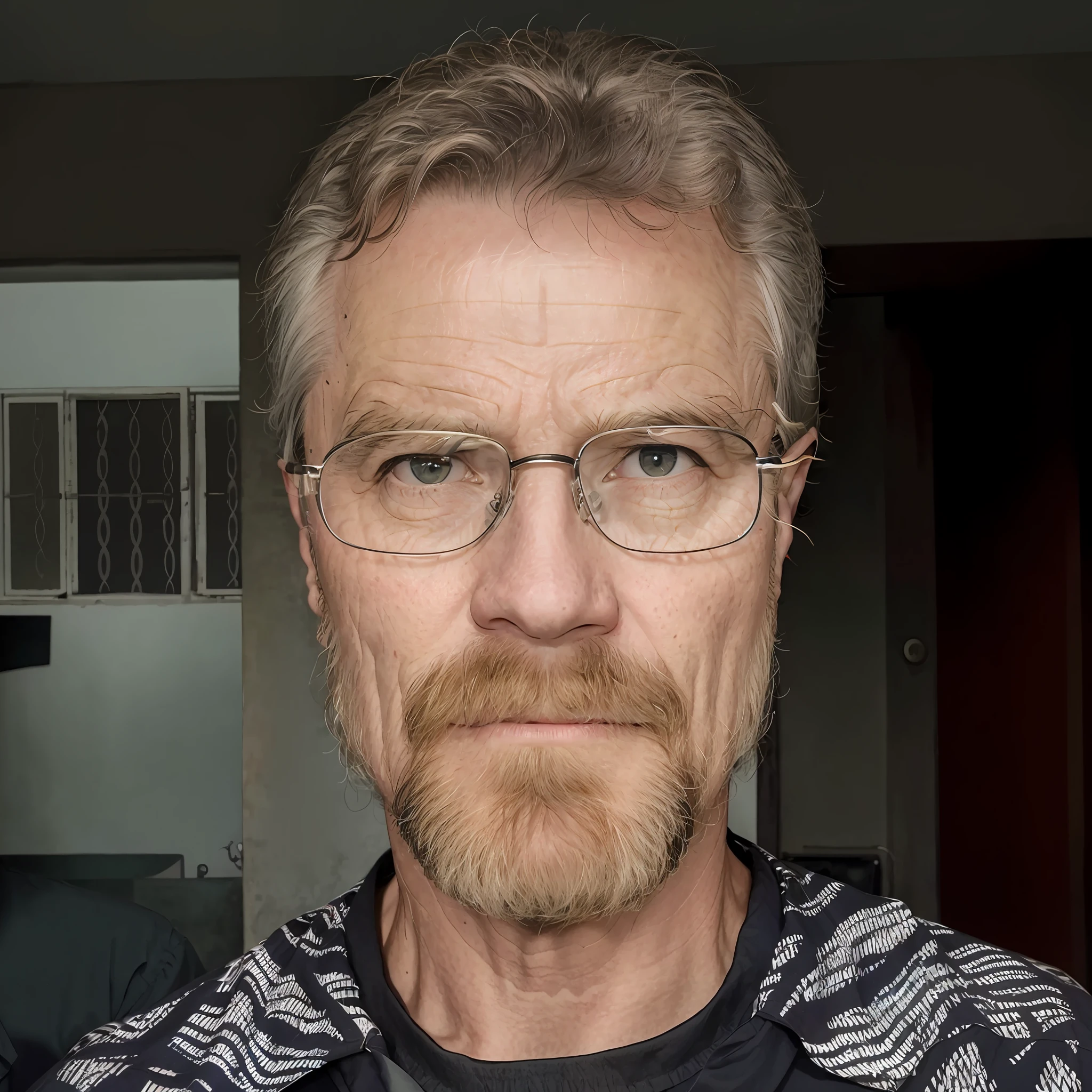 man with glasses and a black shirt looking at the camera,