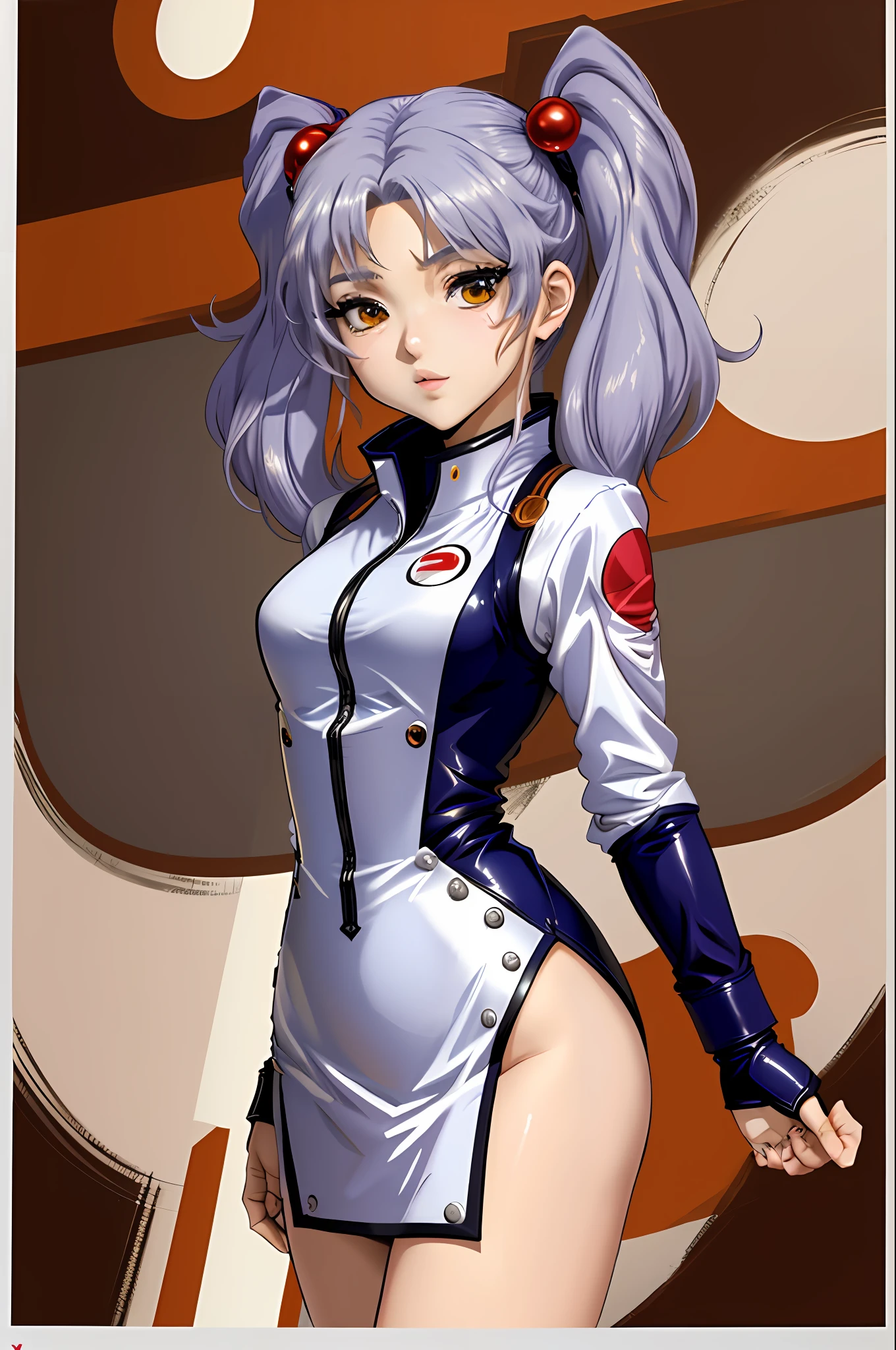 (masterpiece, top quality; 1.3), super detailed, watch viewer, 1 girl, solo, Hoshi Norli, Mobile Battleship Nadesico