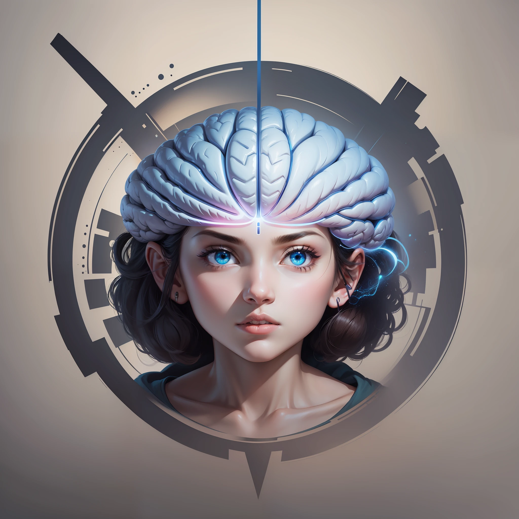 brain mind logo type advanced intelligence