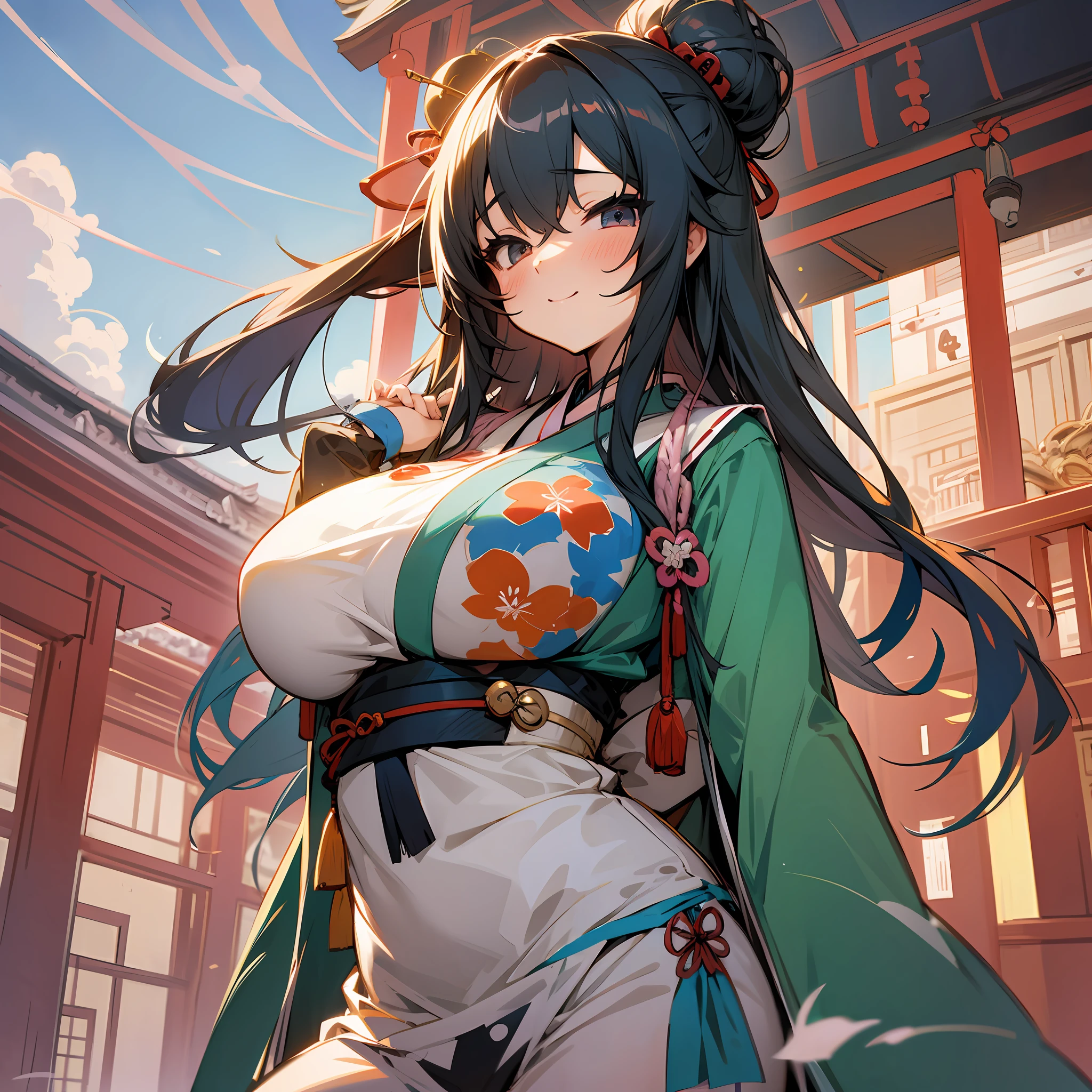 Ecchi Cute Girl Loose Fluffy Long Hair Big Tits Cute Japan Person --auto --s2