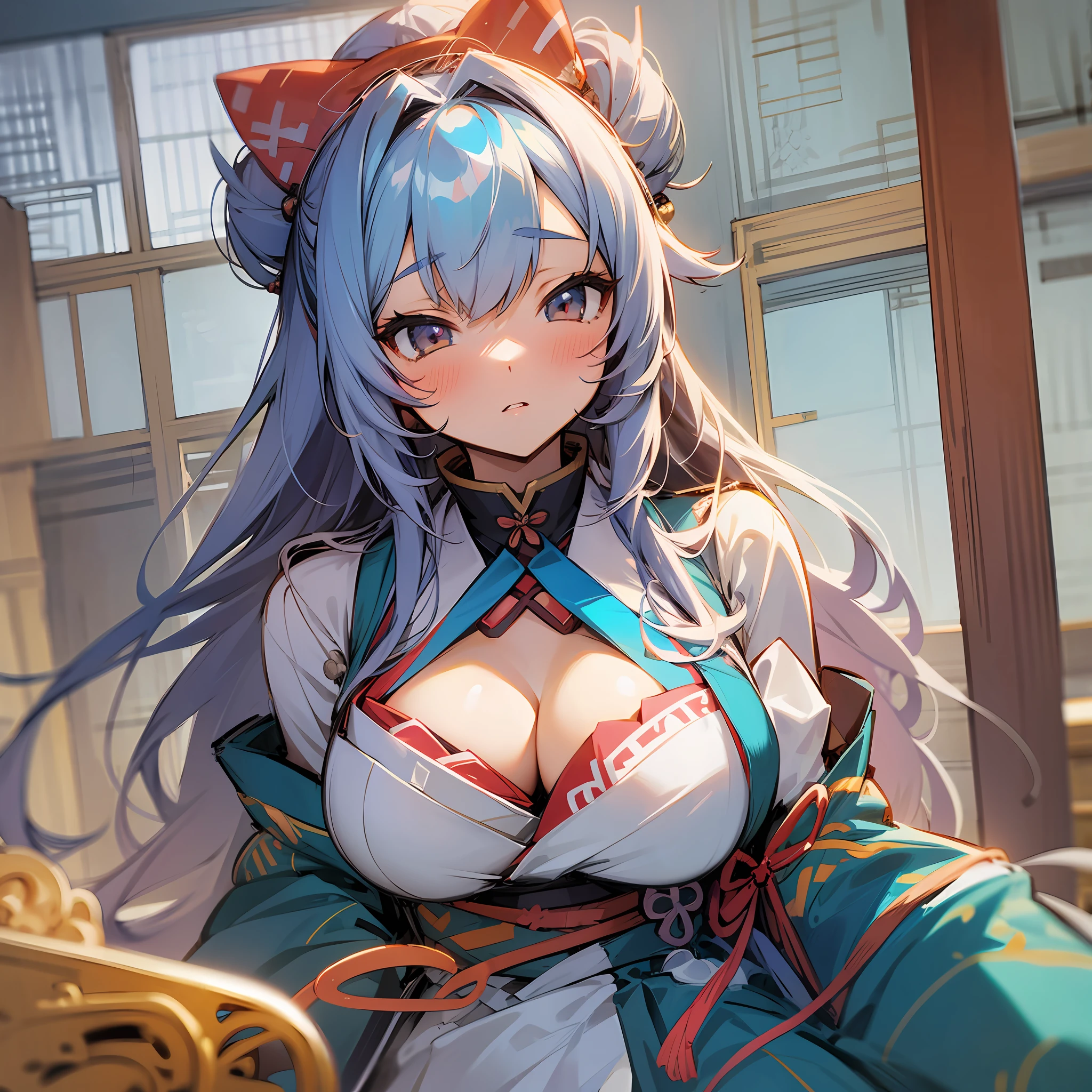 Ecchi Cute Girl Loose Fluffy Long Hair Big Tits Cute Japan Person --auto --s2