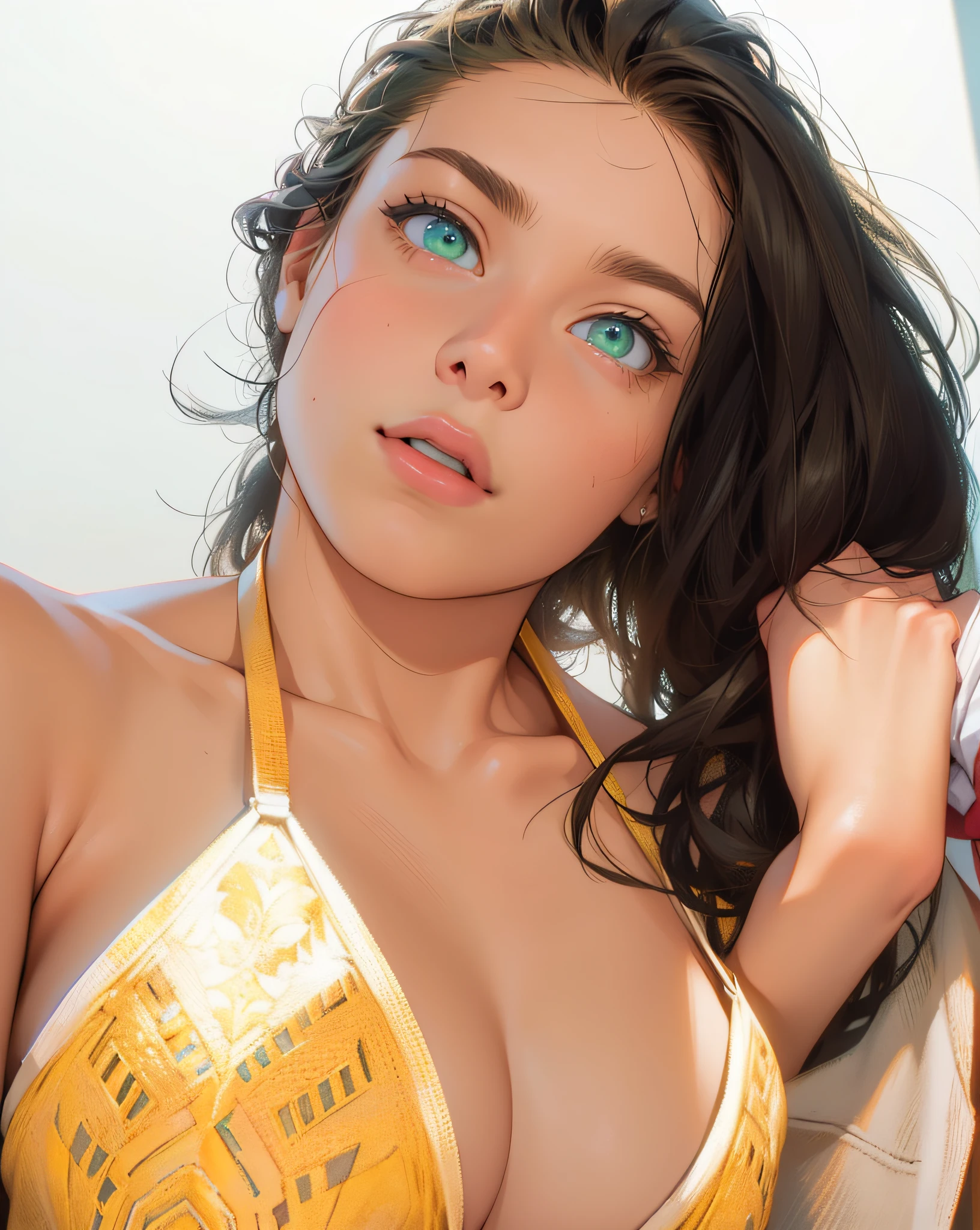 ((best quality, extreme quality, masterpiece)), light green eyes