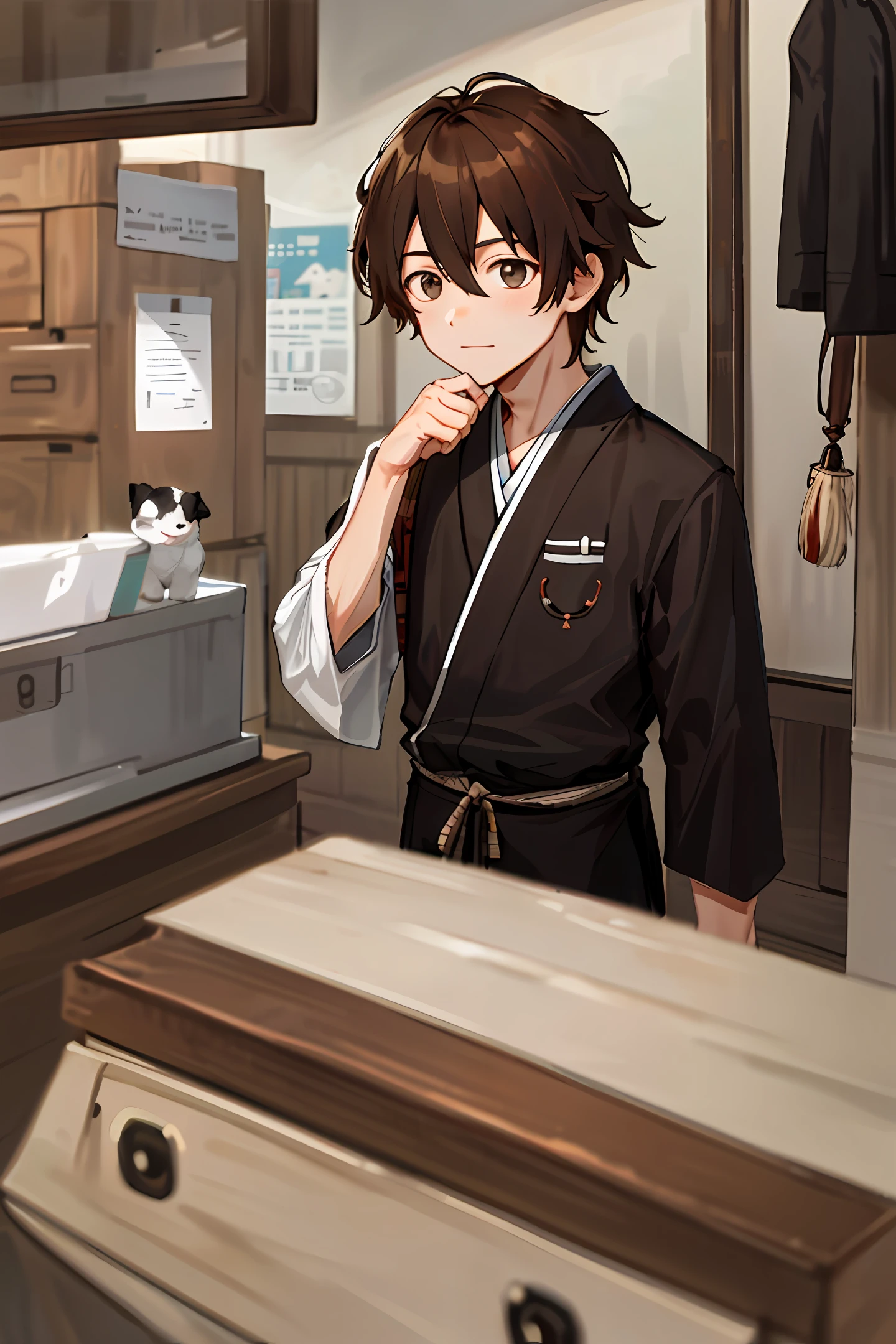 A boy who can be stir-frying
