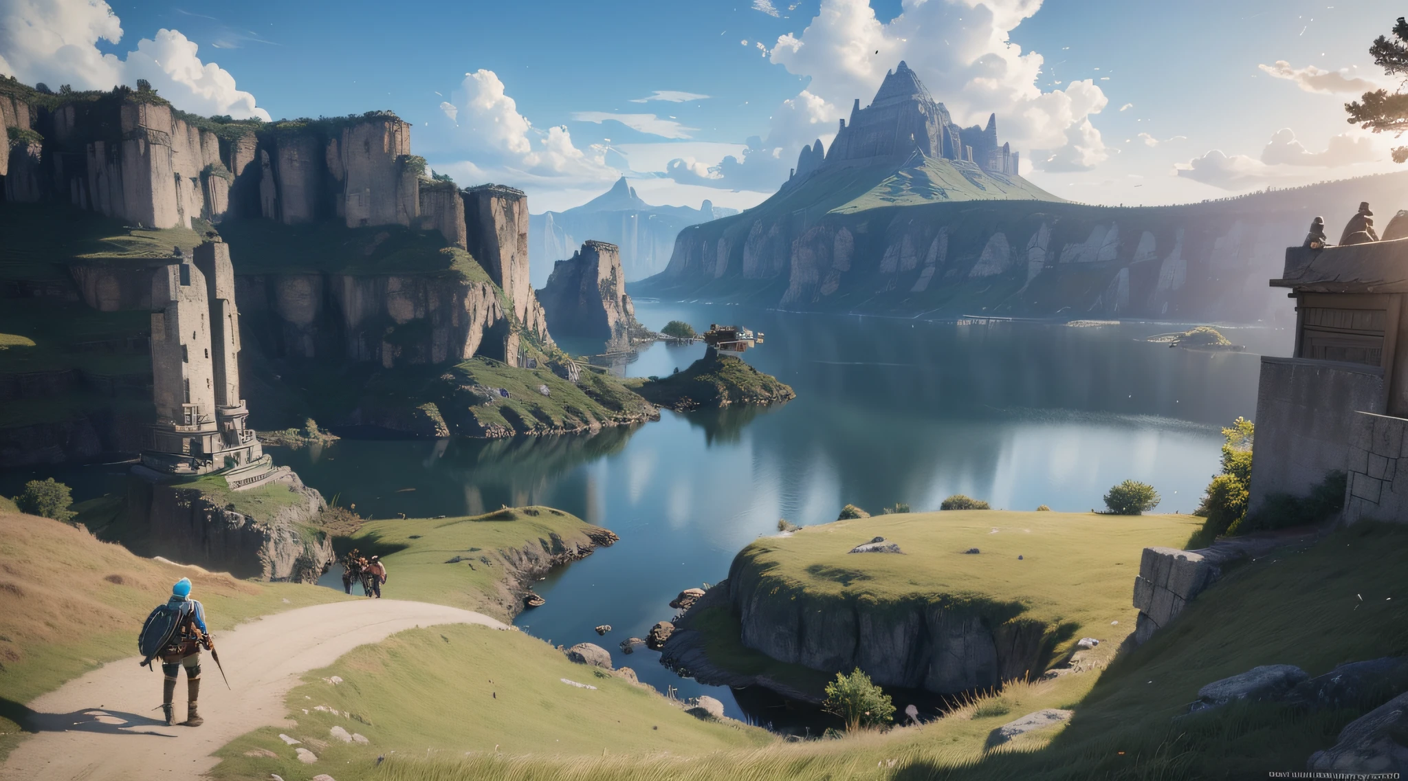 A grand city in the year 2100, atmospheric, hyper realistic, 8k, epic composition, cinematic, octane render, artstation landscape vista photography by Carr Clifton & Galen Rowell, 16K resolution, Landscape veduta photo by Dustin Lefevre & tdraw, 8k resolution, detailed landscape painting by Ivan Shishkin, DeviantArt, Flickr, rendered in Enscape, Miyazaki, Nausicaa Ghibli, Breath of The Wild, 4k detailed post processing, artstation, rendering by octane, unreal engine