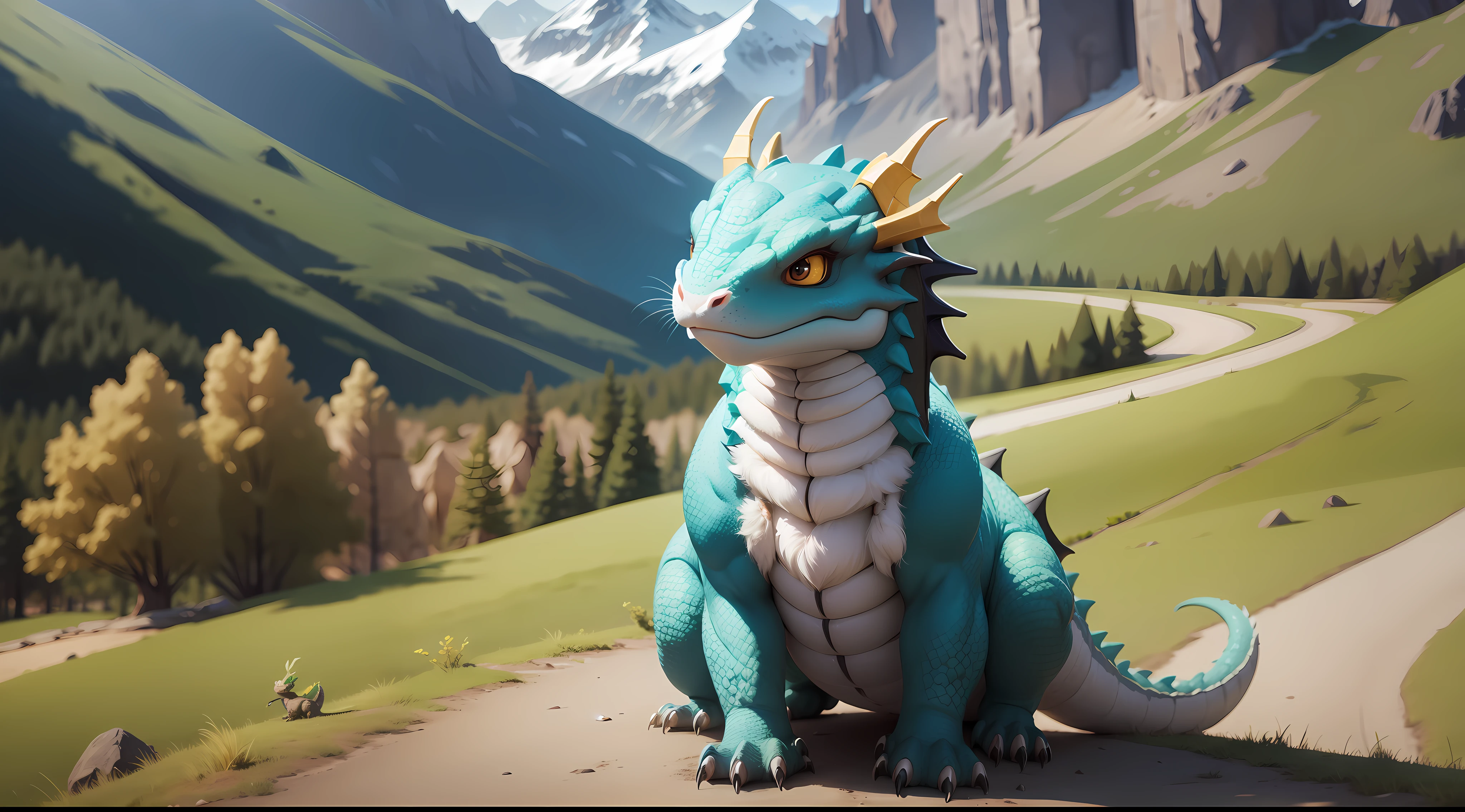 Cute Mountain Dragon