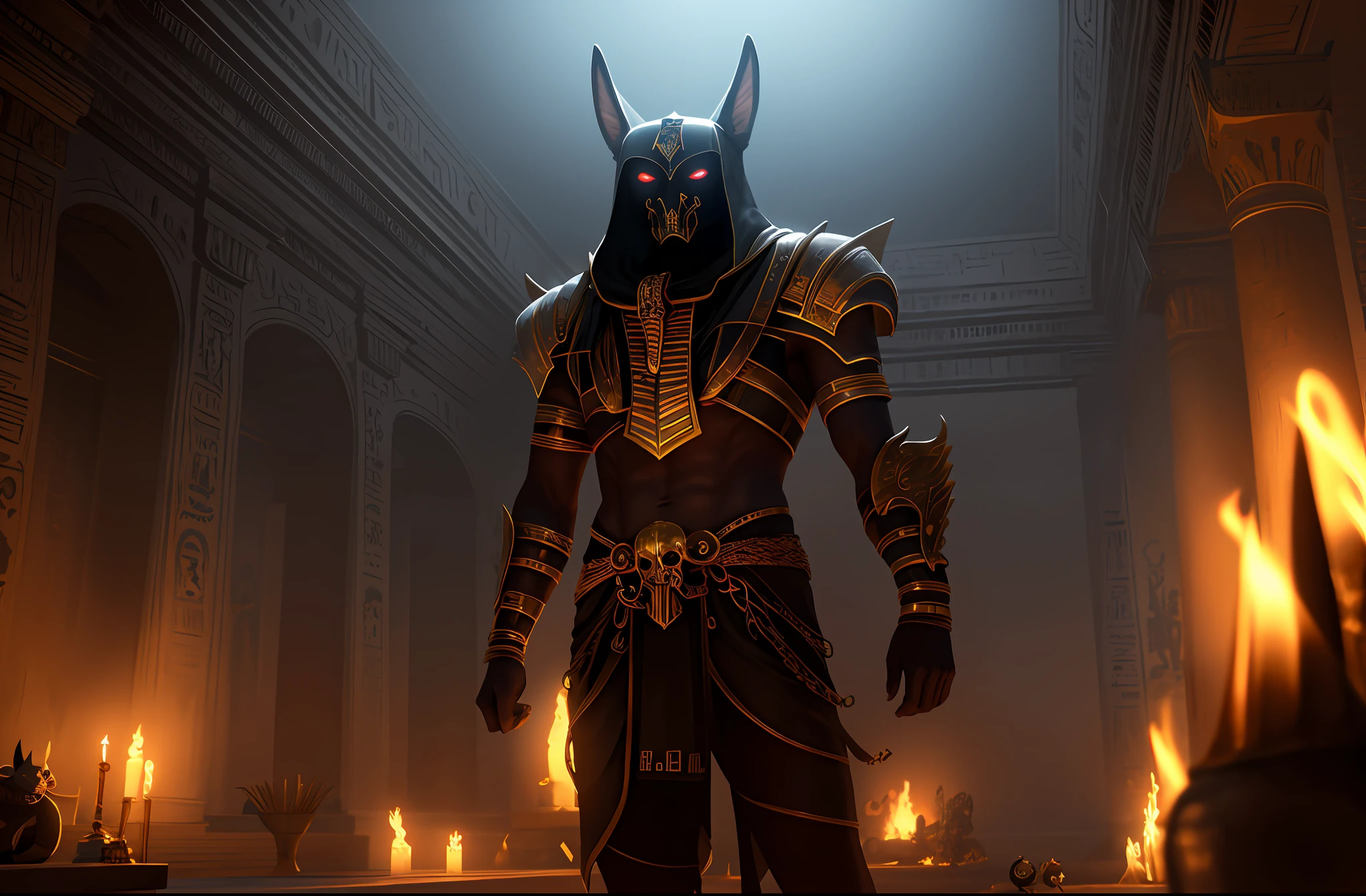 anubis,
worms, blood pool, skulls, Egypt chamber, dust, wind, dark, dim light, volumetric lighting,
Hyperrealism, breathtaking, ultra realistic, ultra detailed, cinematic lighting, highly detailed, breathtaking, photography, stunning environment, wide-angle, dramatic, (cinematic), good anatomy, good proportions, award winning, masterpiece,