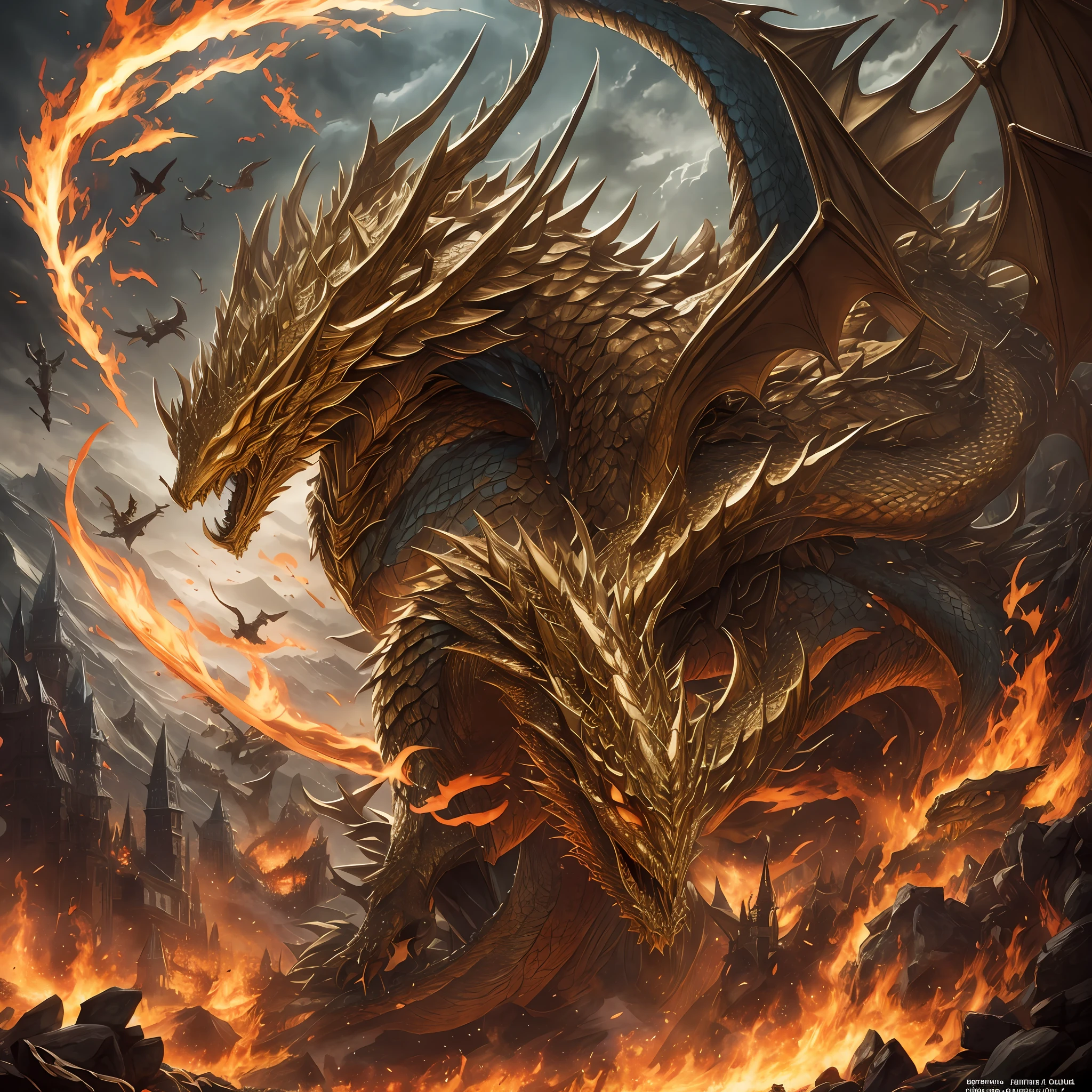 Bard vs Smaug, the Hoobit, the battle of the 5 armies, a giant dragon --auto --s2