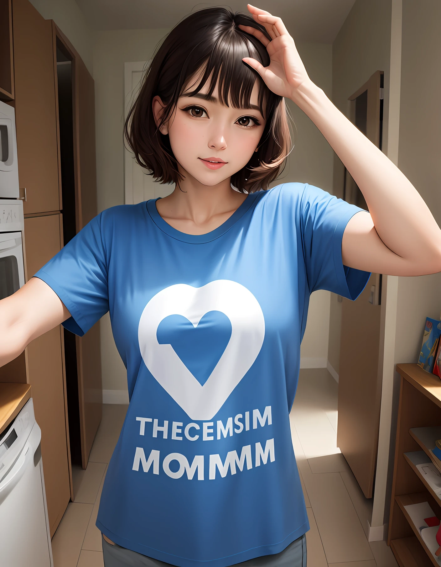Mom autism ART t-shirt