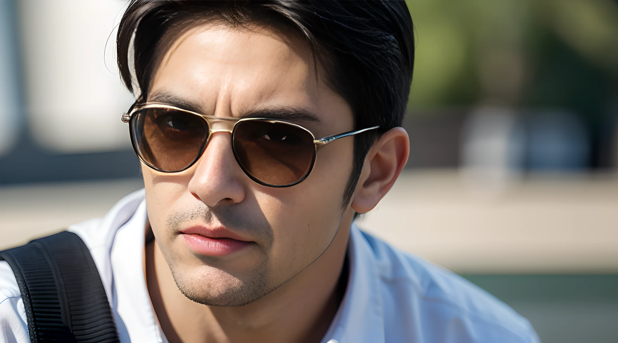 (one), (man),(head shot), handsome muscular man, wear sunglasses, (high detail: 1 1), natural skin, high quality, beautiful eyes, (detailed face and eyes), (face: 1 2), noise, real photo, PSD, sharp focus, high resolution 8K, realistic and professional photo, 8K UHD, soft lighting, high quality, film grain, Fujifilm XT3