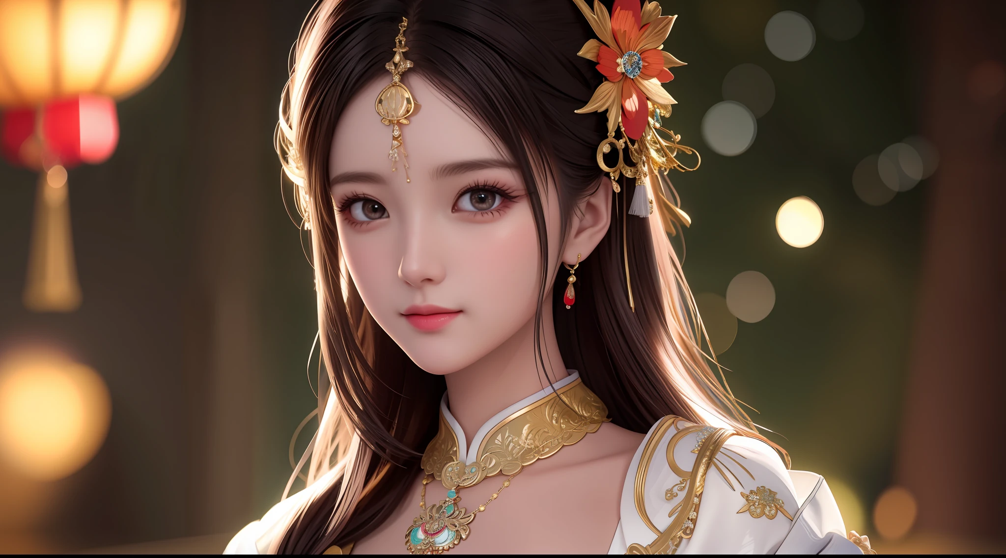 best quality, masterpiece, highres, 1girl,china dress,hair ornament,necklace, jewelry,Beautiful face,upon_body, tyndall effect,photorealistic, dark studio, rim lighting, two tone lighting,(high detailed skin:1.2), 8k uhd, dslr, soft lighting, high quality, volumetric lighting, candid, Photograph, high resolution, 4k, 8k, Bokeh,