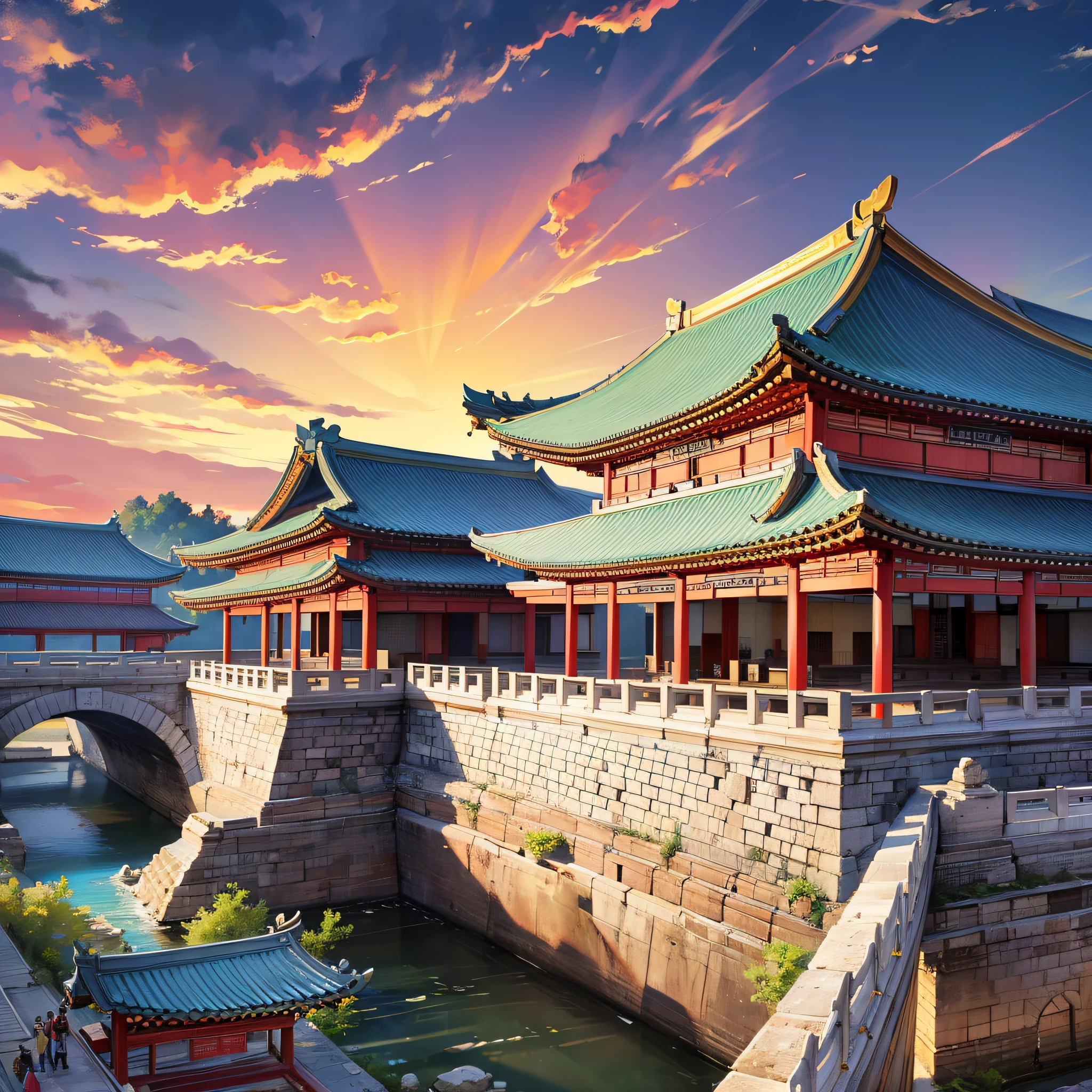 ancient china, ancient Chang'an city, masterpiece, ancient chinese background, super detail, epic composition, ultra hd, high quality, extremely detailed, official art, unified 8k wallpaper, super detail, 32k - v 6 --auto --s2