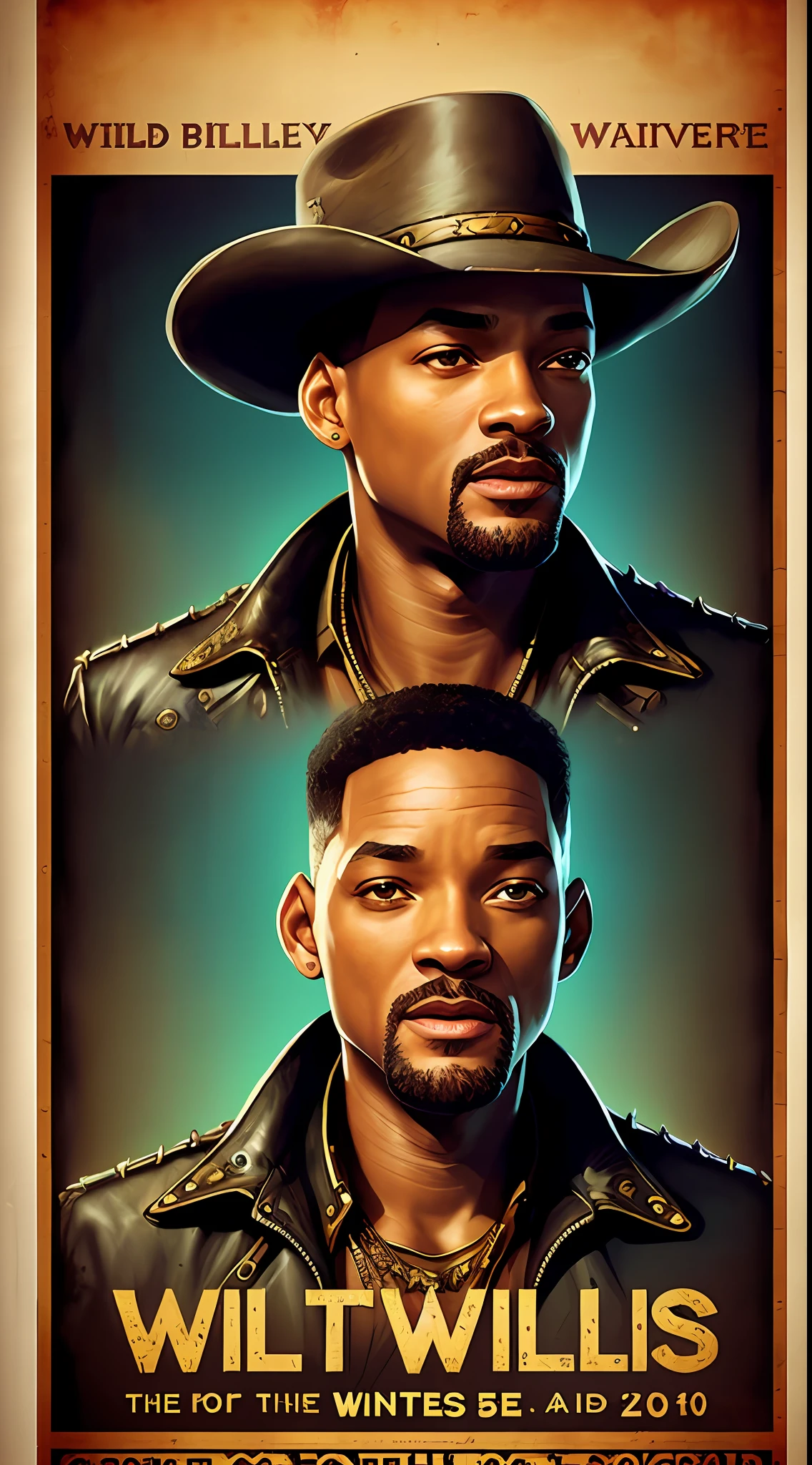 Will Smith from Wild Wild West, vhs effect, (poster:1.6), poster on wall, nostalgia, movie poster,
western movie
(skin texture), intricately detailed, fine details, hyperdetailed, raytracing, subsurface scattering, diffused soft lighting, shallow depth of field, by (Oliver Wetter)
 trending on CGSociety, Intricate, High Detail, Sharp focus, dramatic, photorealistic painting art by greg rutkowski
