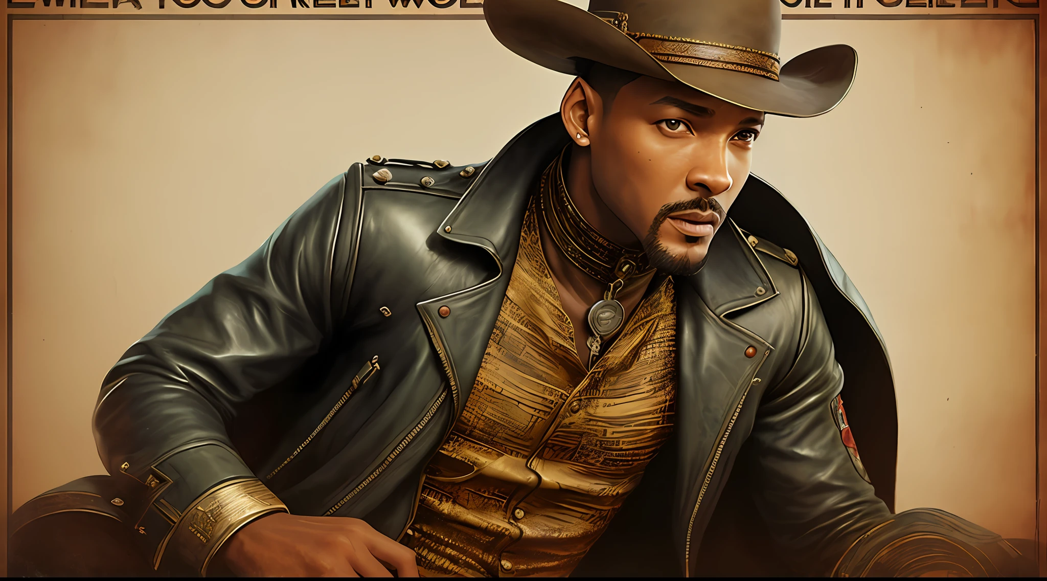 Will Smith from Wild Wild West, vhs effect, (poster:1.6), poster on wall, nostalgia, movie poster,
western movie
(skin texture), intricately detailed, fine details, hyperdetailed, raytracing, subsurface scattering, diffused soft lighting, shallow depth of field, by (Oliver Wetter)
 trending on CGSociety, Intricate, High Detail, Sharp focus, dramatic, photorealistic painting art by greg rutkowski