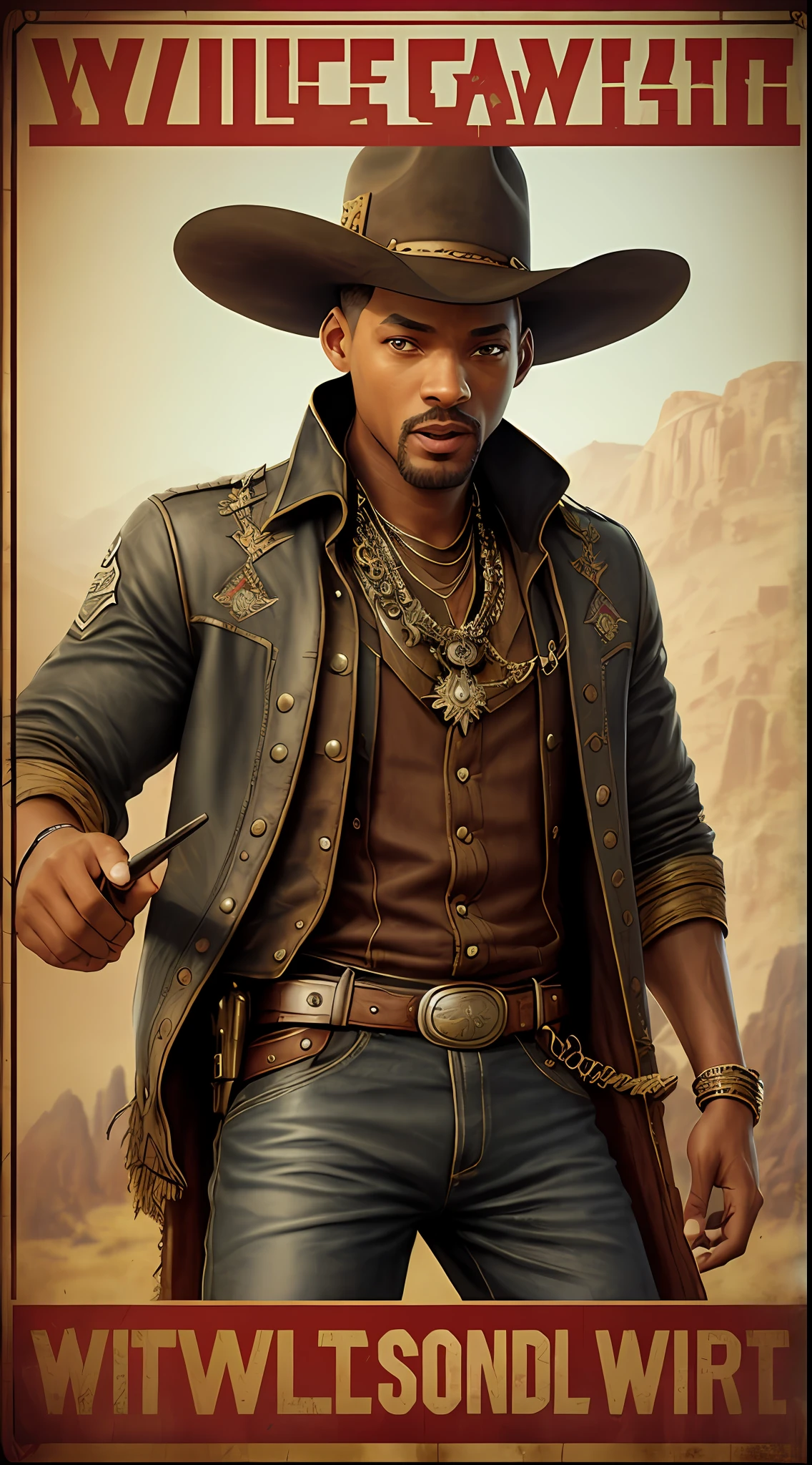 Will Smith from Wild Wild West, vhs effect, (poster:1.6), poster on wall, nostalgia, movie poster,
western movie
(skin texture), intricately detailed, fine details, hyperdetailed, raytracing, subsurface scattering, diffused soft lighting, shallow depth of field, by (Oliver Wetter)
trending on CGSociety, Intricate, High Detail, Sharp focus, dramatic, photorealistic painting art by greg rutkowski