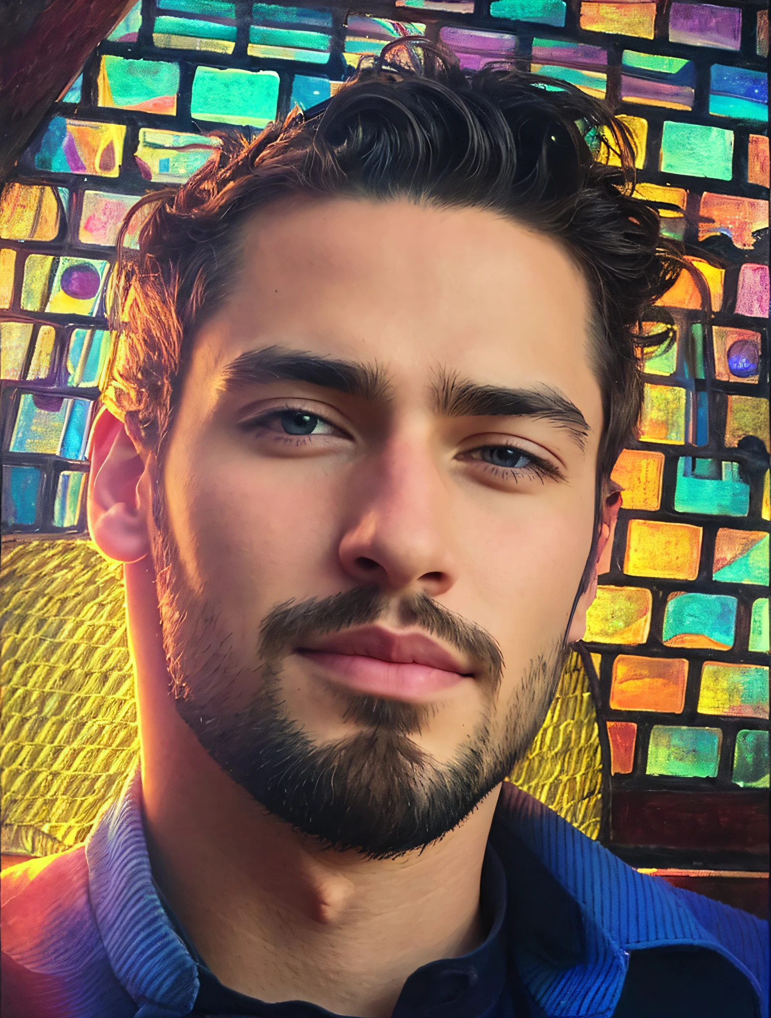 Beautiful man, portrait, profile picture, anime