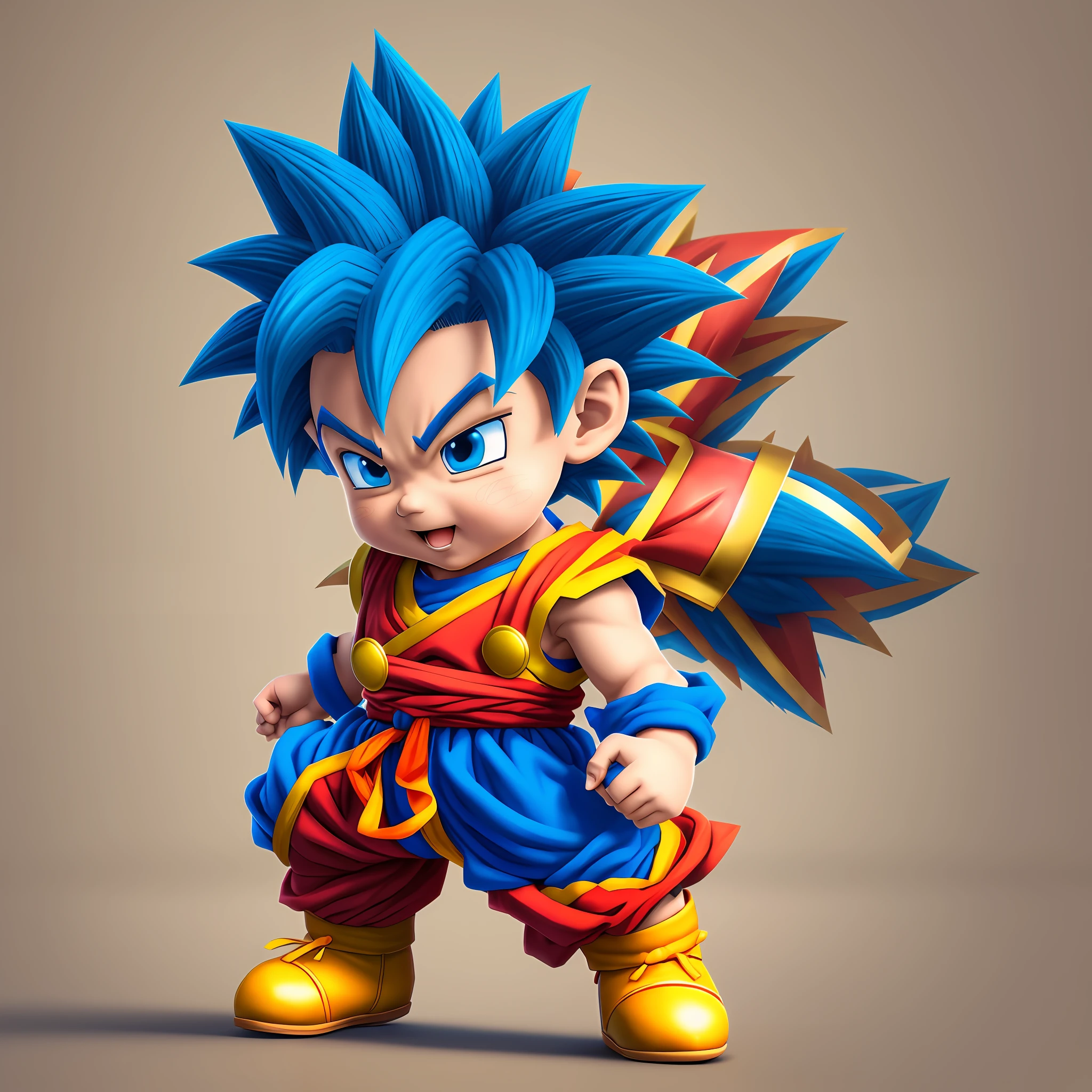 Create Goku child mixed with super mario --auto --s2