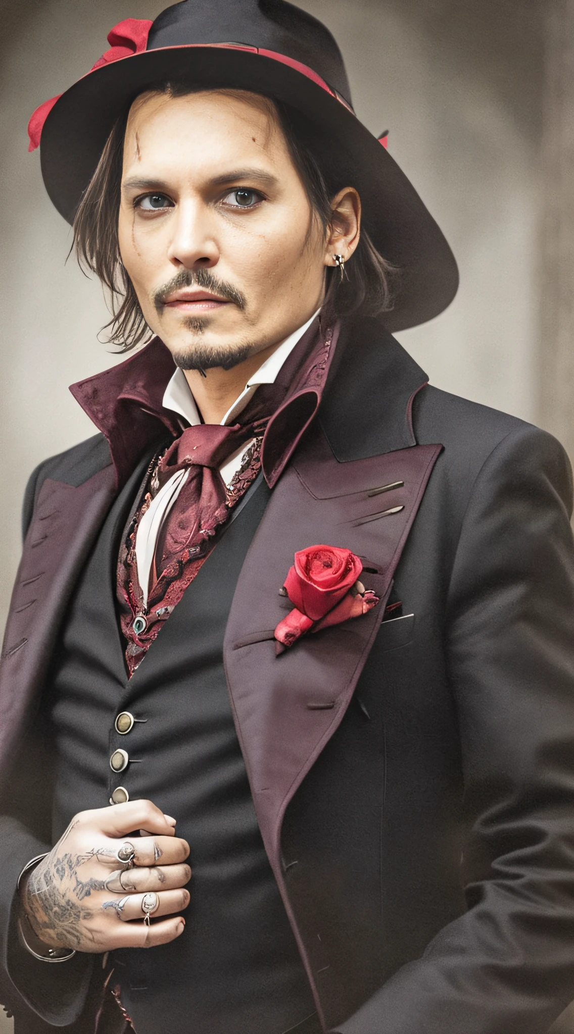 Masterpiece, Johnny Depp, Vampire Costume, Darkness, Bat Moon