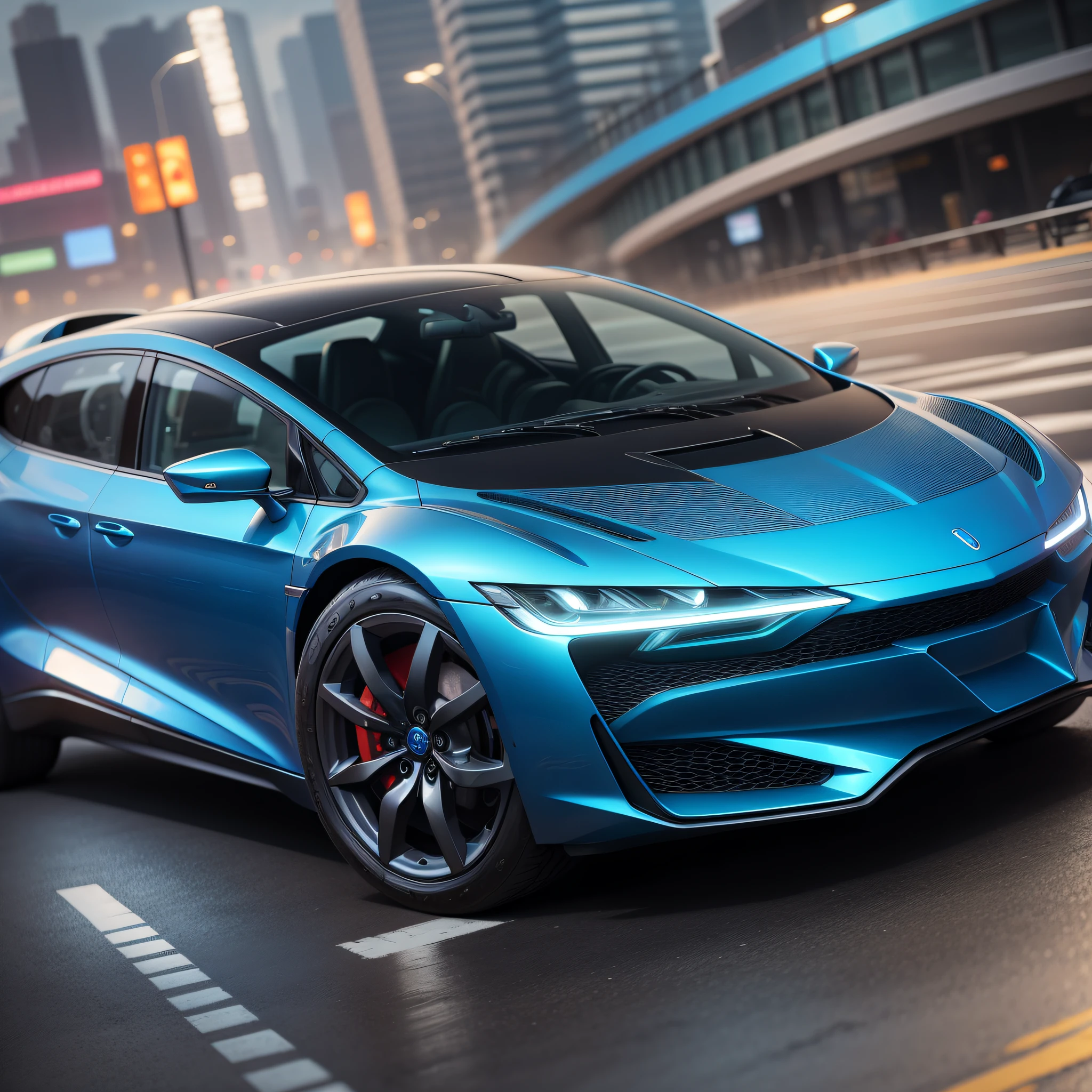 "This futuristic car is also equipped with a steering assistance system that will help you avoid obstacles and stay on track in difficult situations."