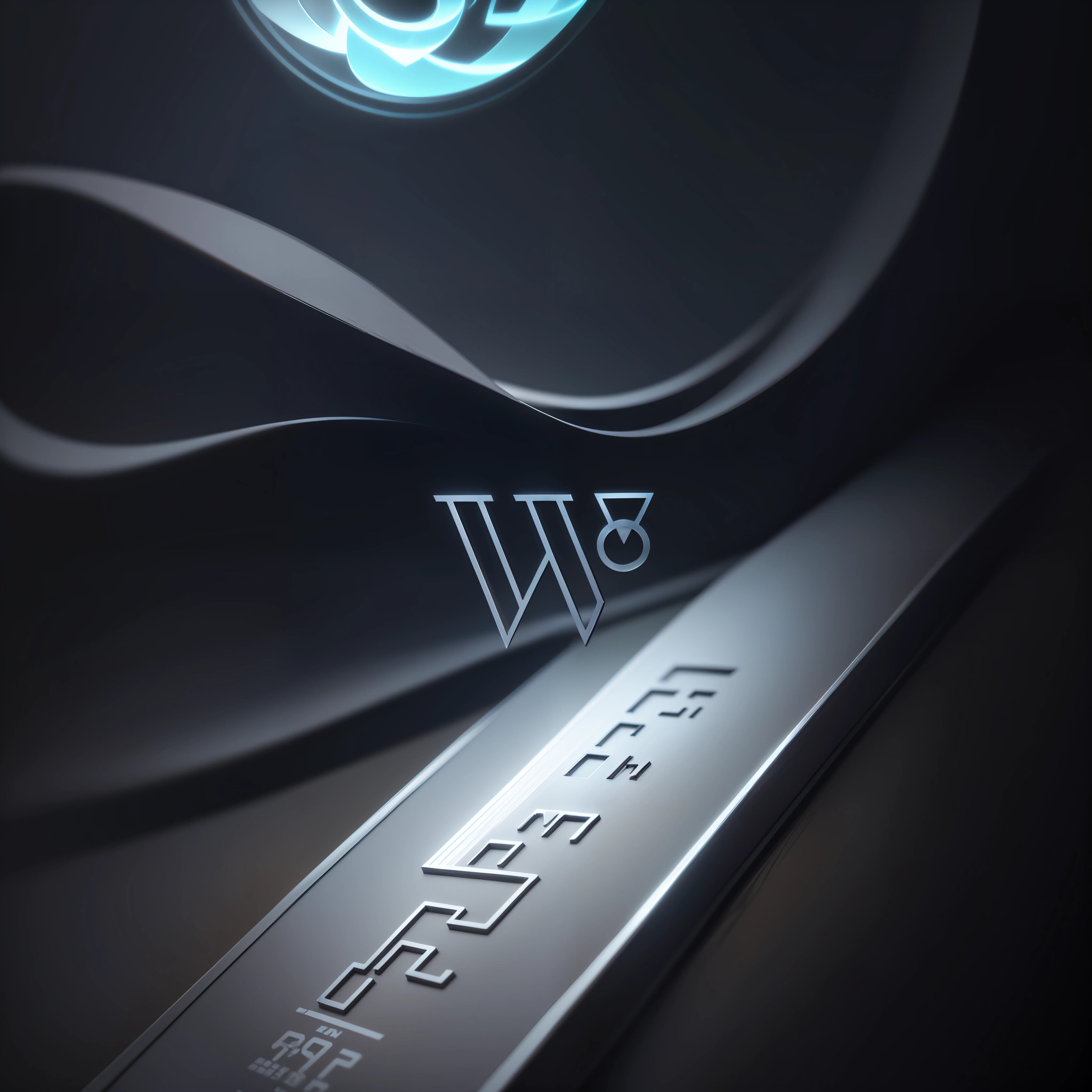 (shape with a capital letter W), the UI interface has a metal element theme. (load), (metallic), caster logo --auto --v 6 --s2