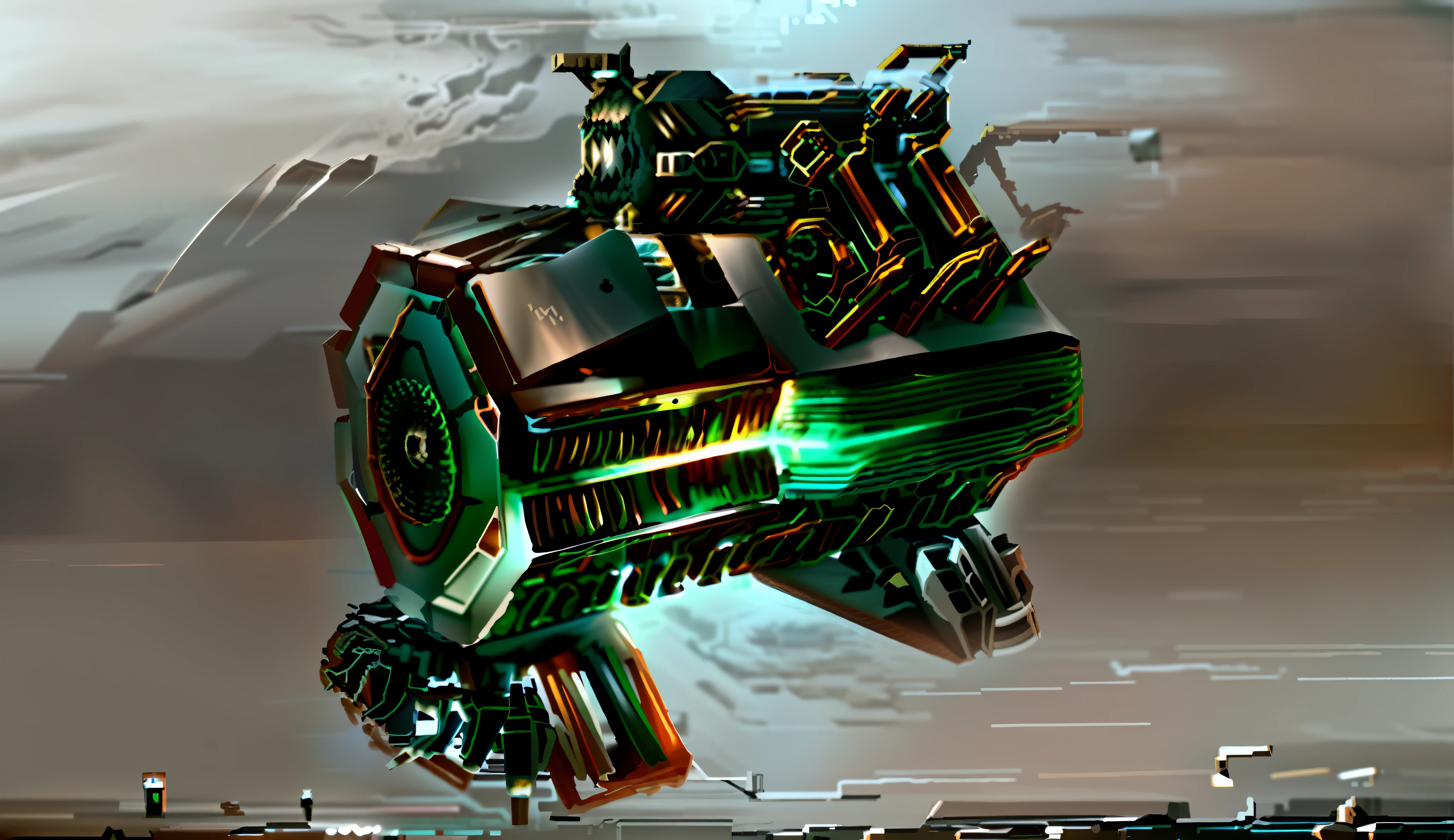 a close up of a small space ship with a large engine, detailed spaceship, greeble!!, greebles, greeble, greeble texture, frostbite 3 engine rendered, sci-fi highly detailed, greeble detail, monochrome 3 d model, mega highly detailed, detailed crash space ship, hard surface model, heavy detail, re engine render, neofuturistic highly detailed