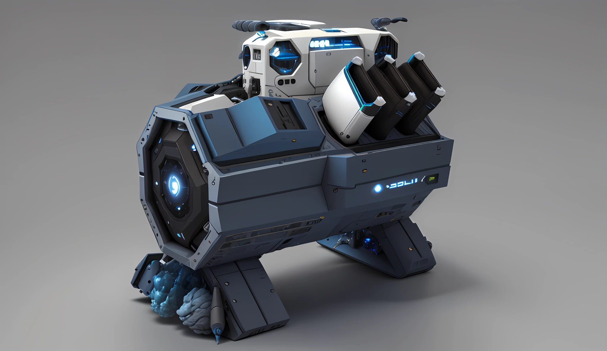 Close up of small spaceship with large engine, detailed spaceship, Gribl!!, Gribls, Gribul, Gribl texture, frostbite 3 engine rendering, sci-fi highly detailed, Gryble detail, monochrome 3D model, super highly detailed, detailed crashed spaceship, hard surface model, heavy detail, re-engine rendering, neo-futuristic highly detailed, computer case design, high tech, futuristic technology