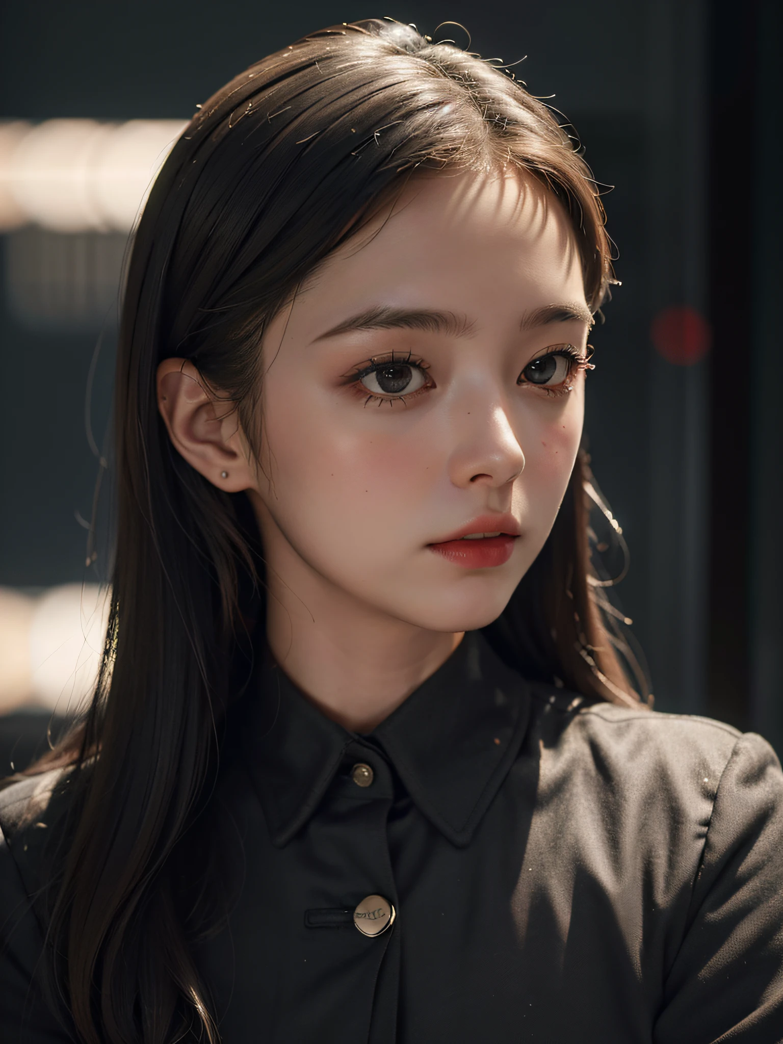 best quality,(RAW photo:1.2),(masterpiece:1.4),(photorealistic:1.4),(highres:1.4), 1girl, depth of field, flight attendant, intricately detailed,8k, extremely detailed, perfect lighting, epic background