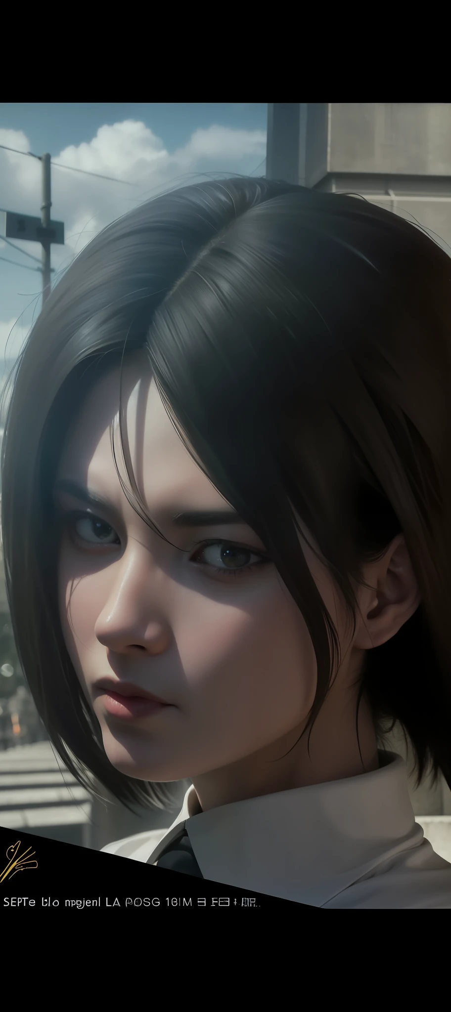 best quality, masterpiece, (realistic: 1.2), real life, live action, aot, Eren Jaeger