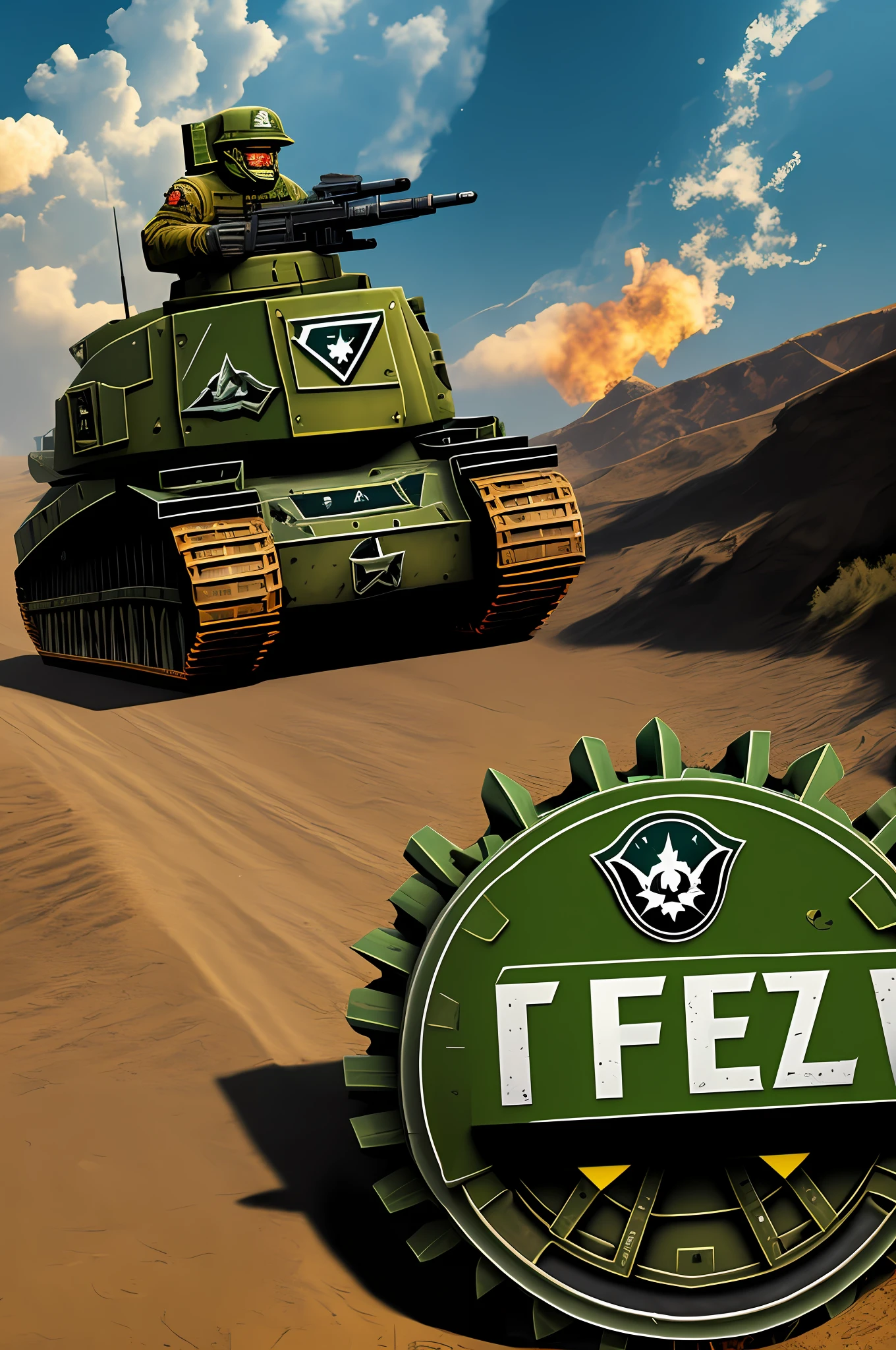 Ace Panzer Division text logo
