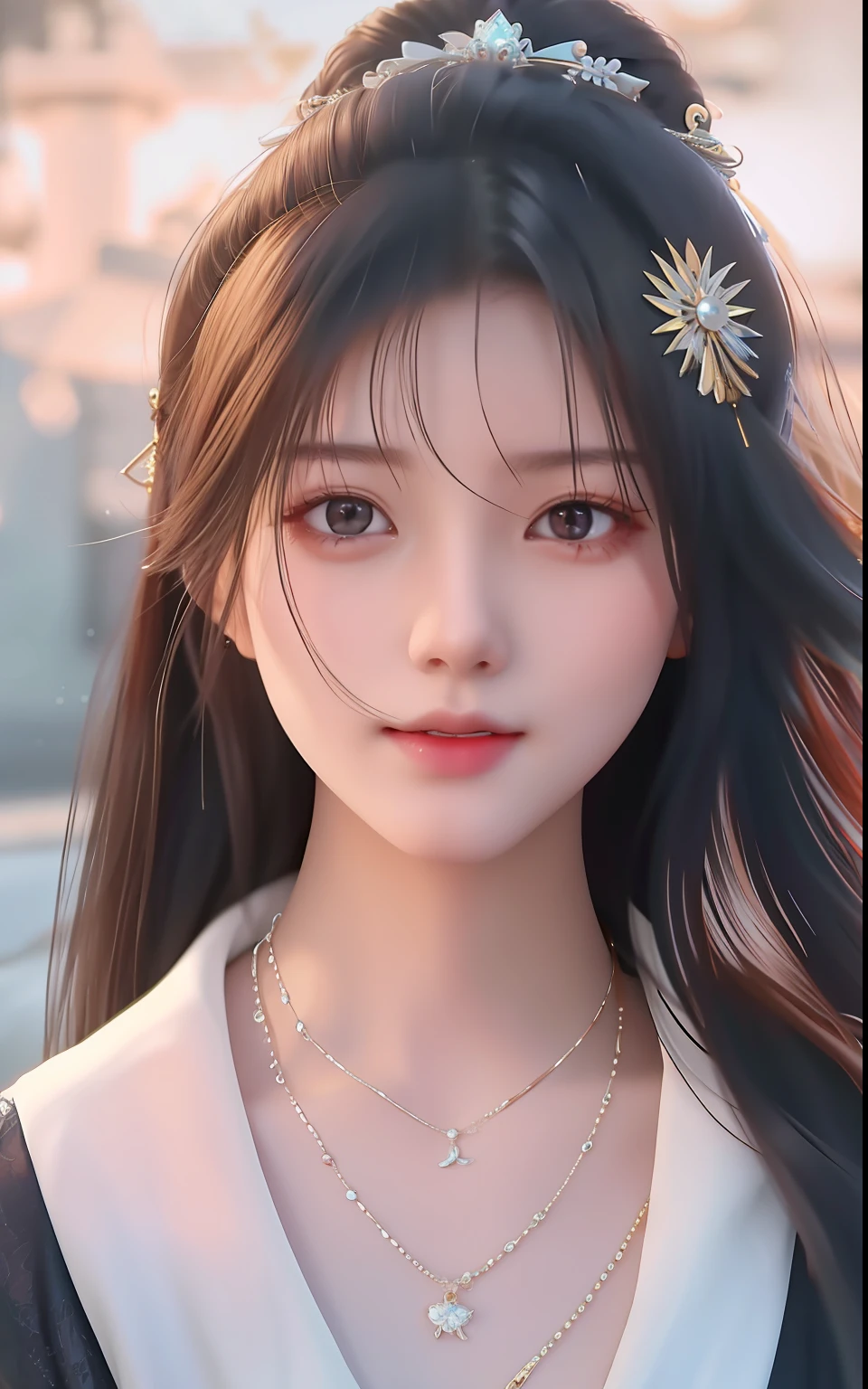 a close up of a woman with long hair and a white shirt, gorgeous chinese model, young cute wan asian face, extremely beautiful face, tzuyu from twice, gorgeous young korean woman, beautiful south korean woman, she has a cute face, beautiful asian girl, beautiful aesthetic face, 8k selfie photograph, very beautiful cute catgirl, very pretty face, chinese girl
2
